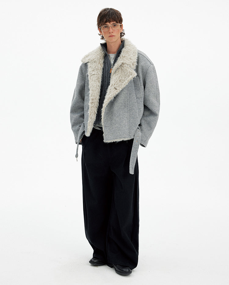 Double-breasted padded jacket