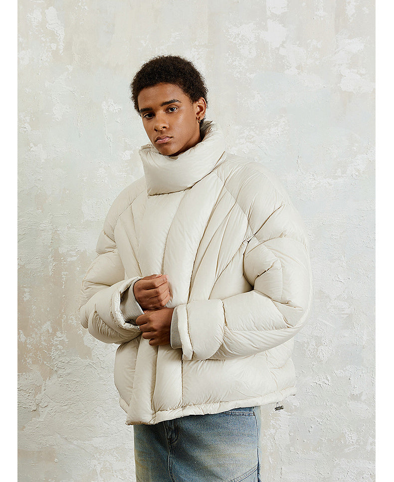 Wide Deconstructed Line Down Jacket