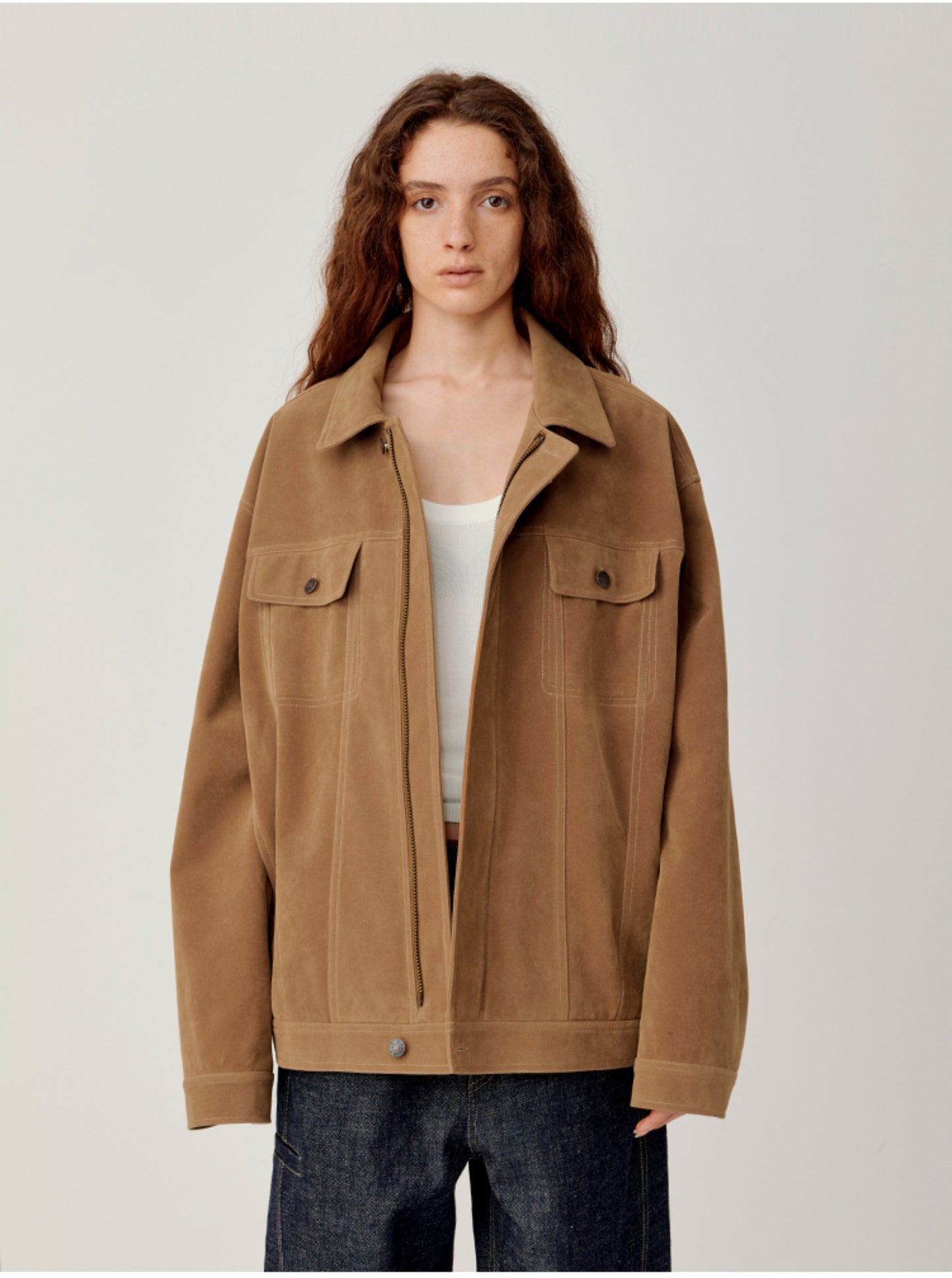 Wide Double Pocket Jacket