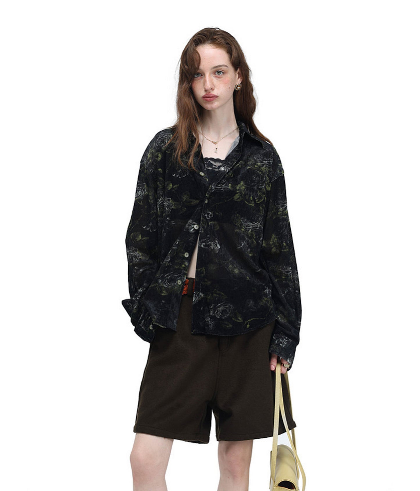 Retro-Style Floral Print Shirt