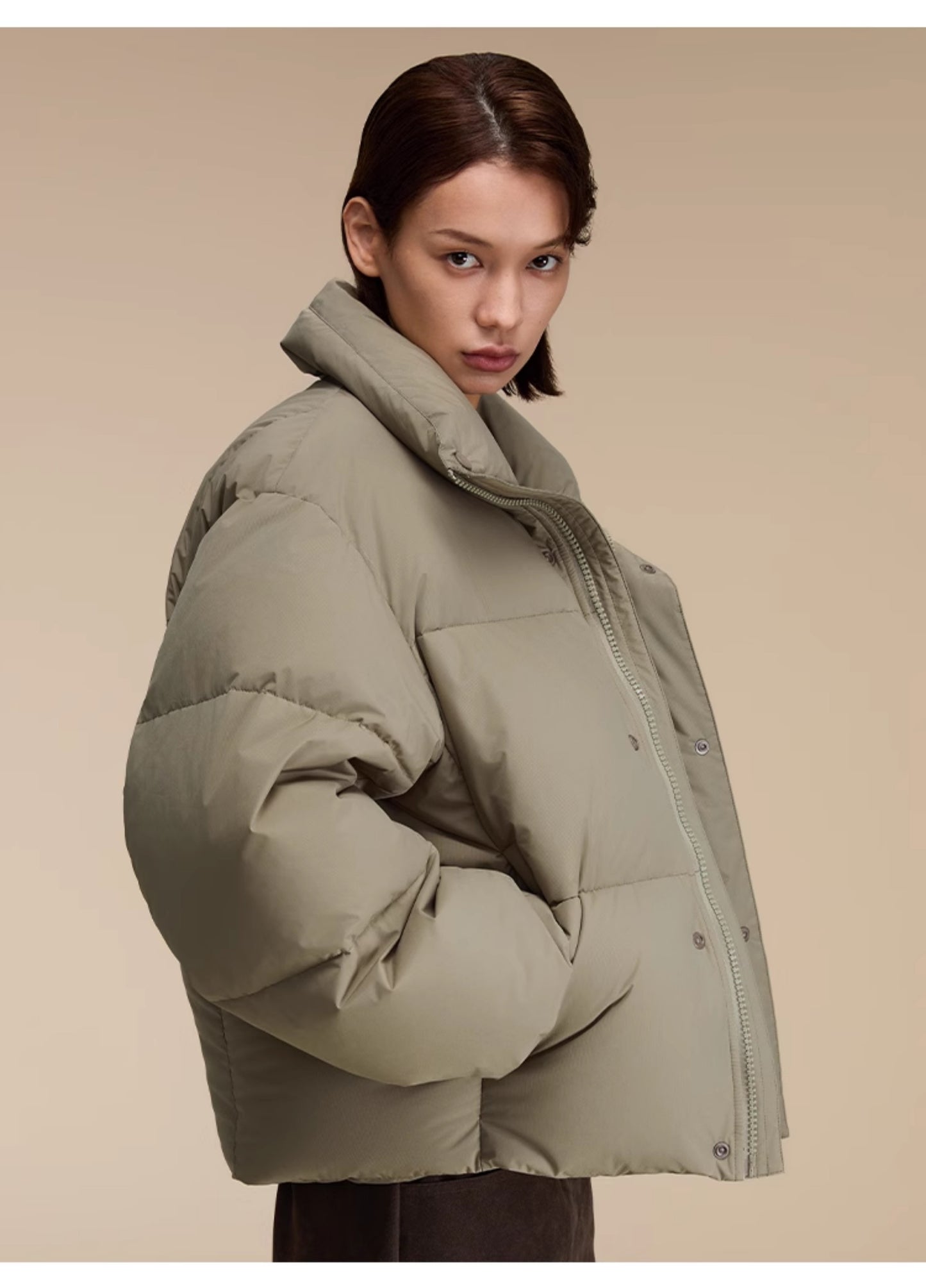 Short Loose Down Jacket