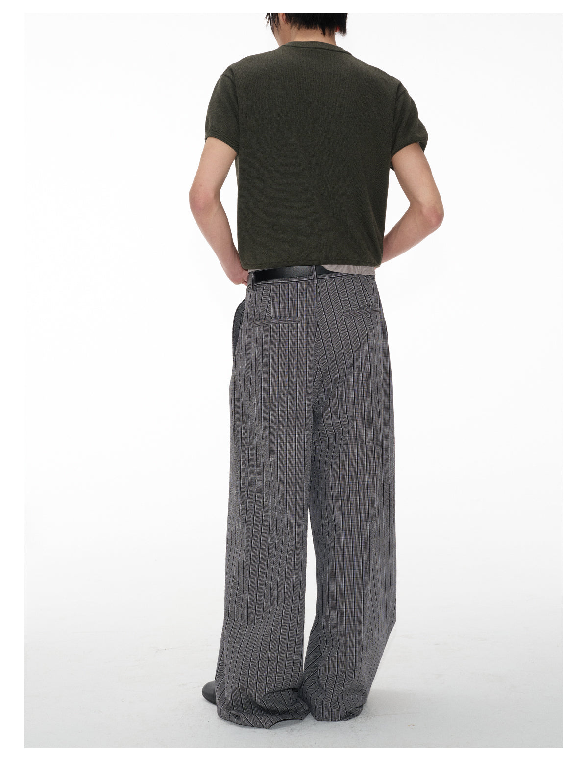 Waist Pleats Wide Leg Pants