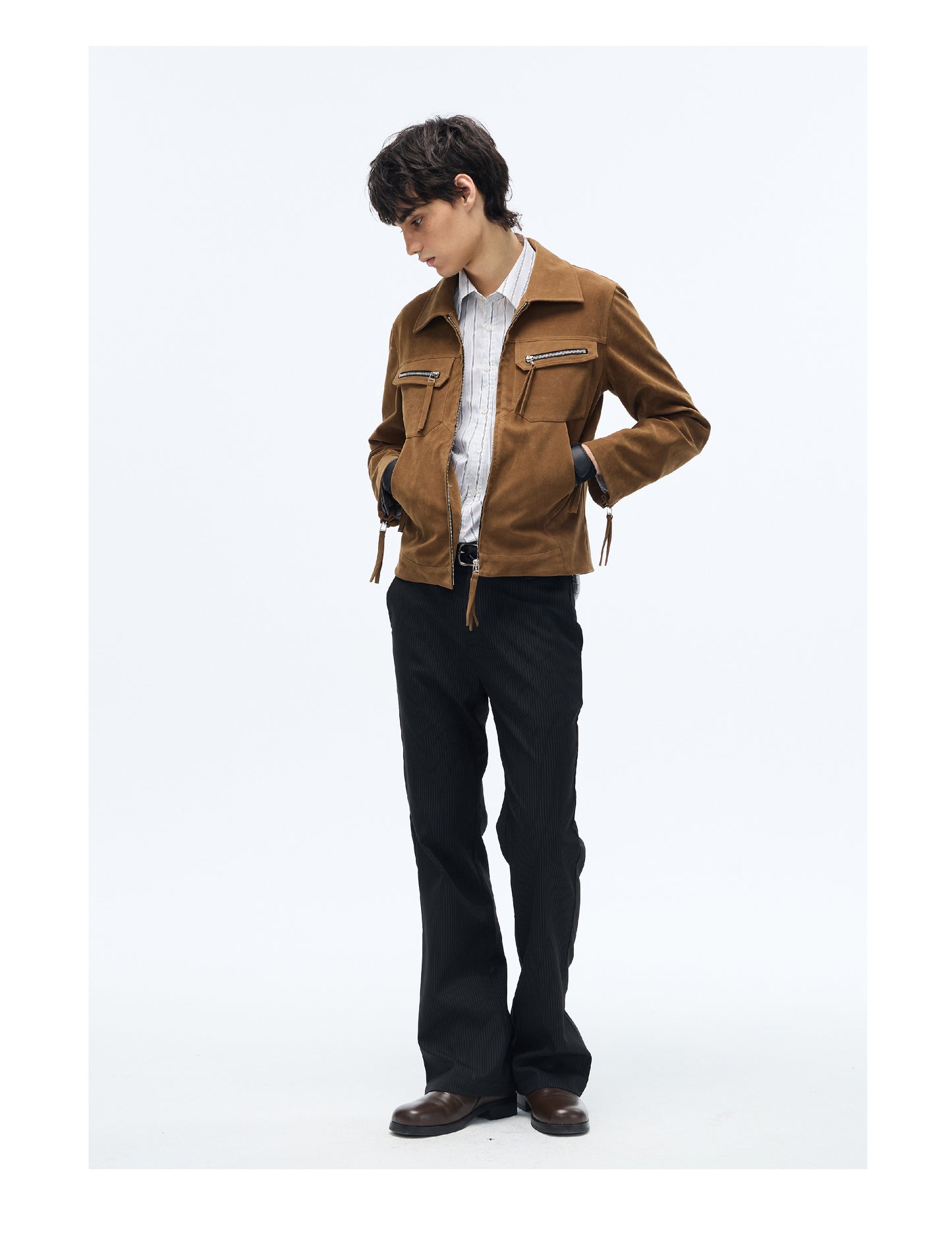 Vintage Suede Short Jacket