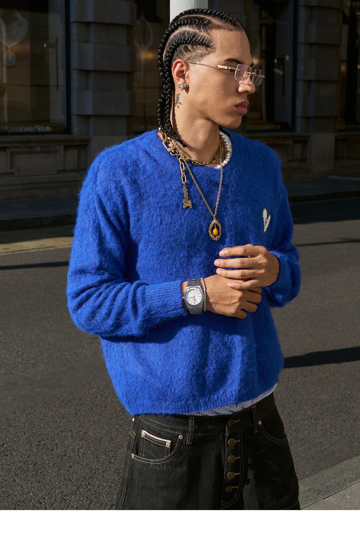 Wool Blend V-Neck Knit