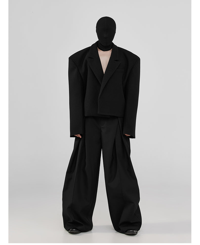 Minimal Silhouette Suit Jacket