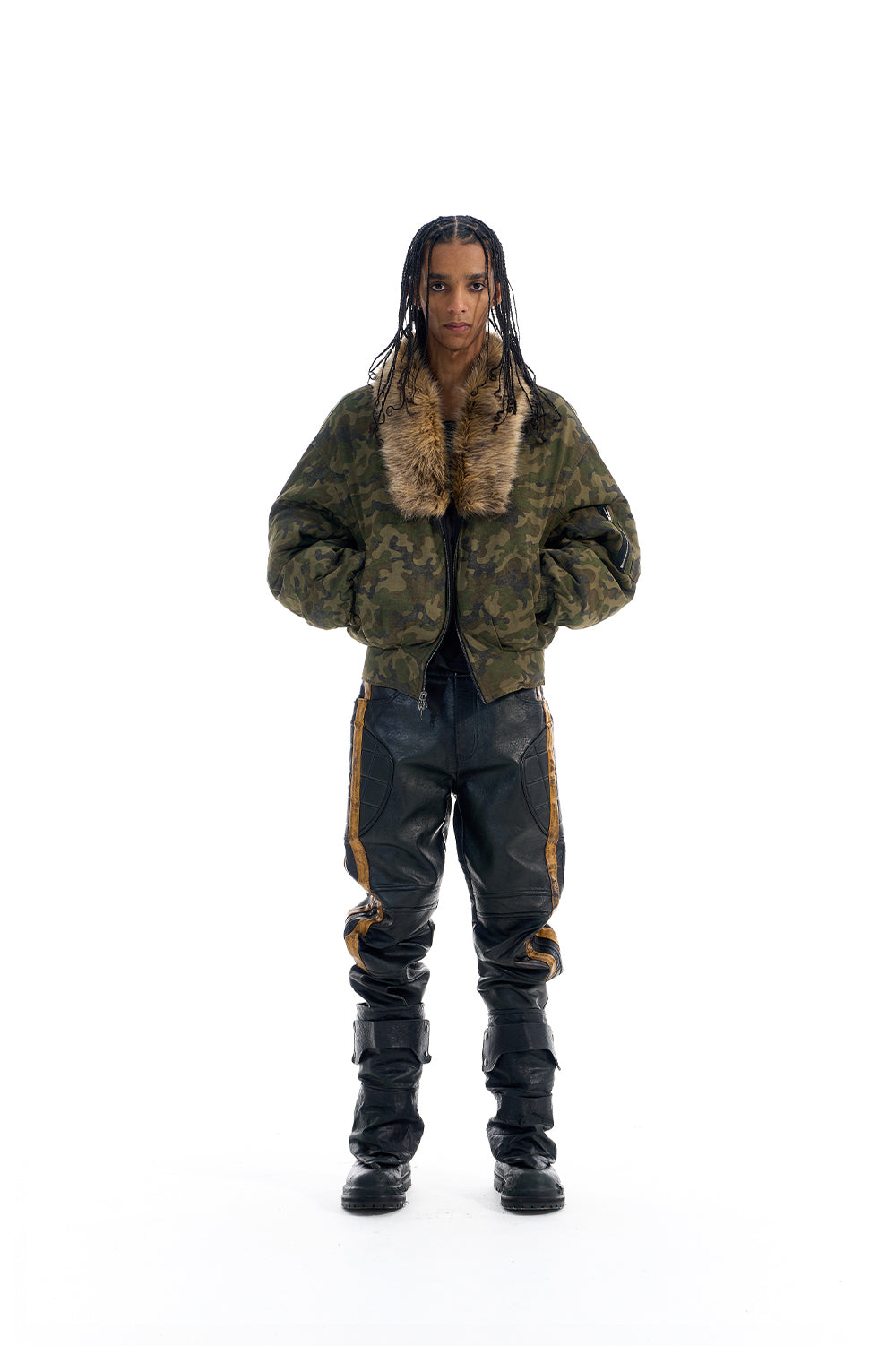 Reversible Camouflage Bomber Jacket