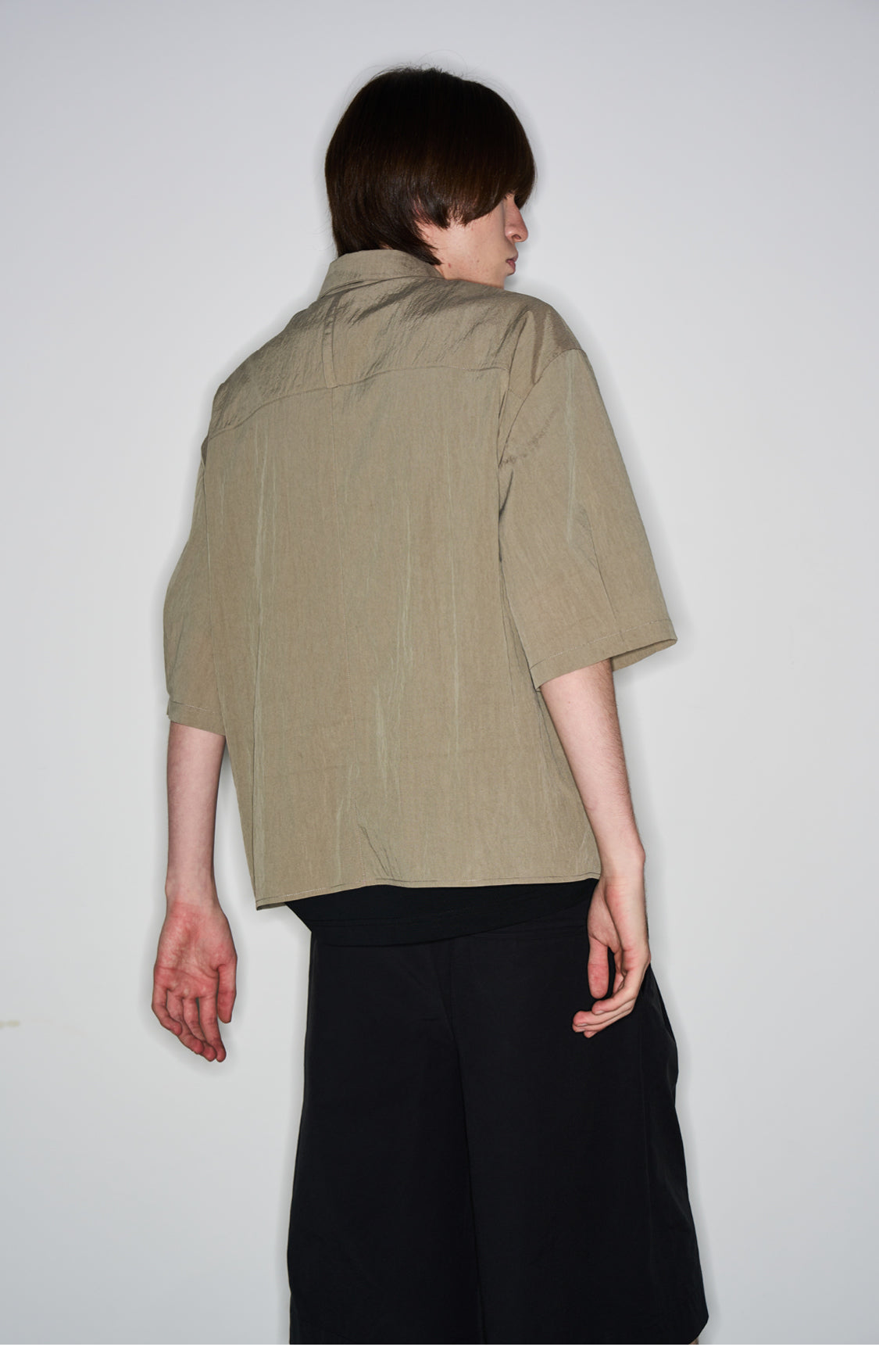 Wrinkled nylon shirt