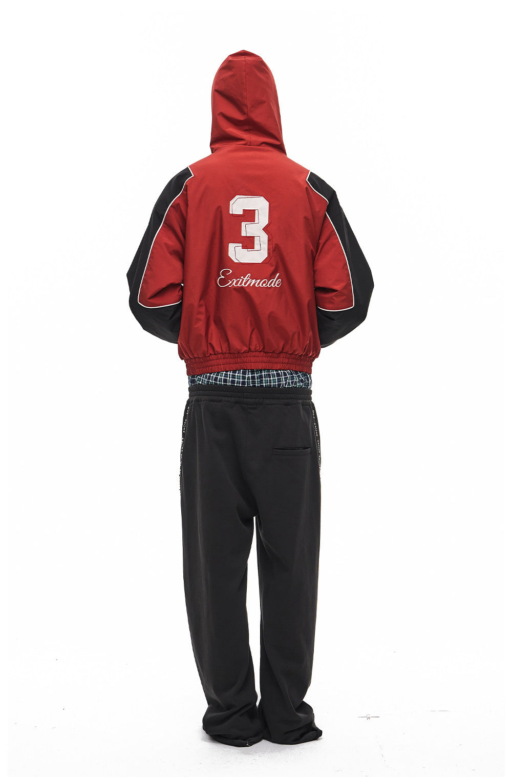Leopard-Print Reversible Hooded Sports Jacket