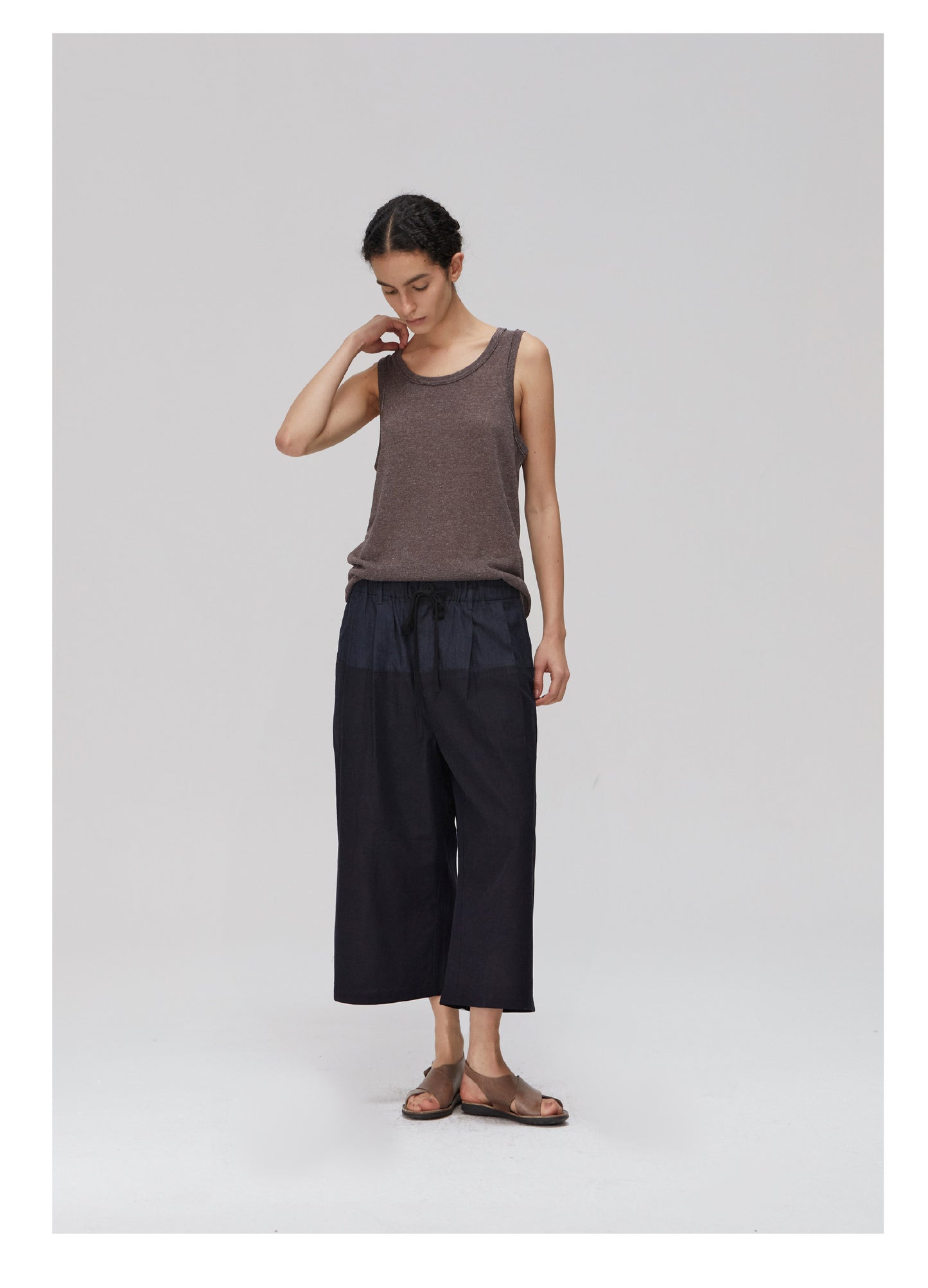 Pleated Loose-Fit Shorts