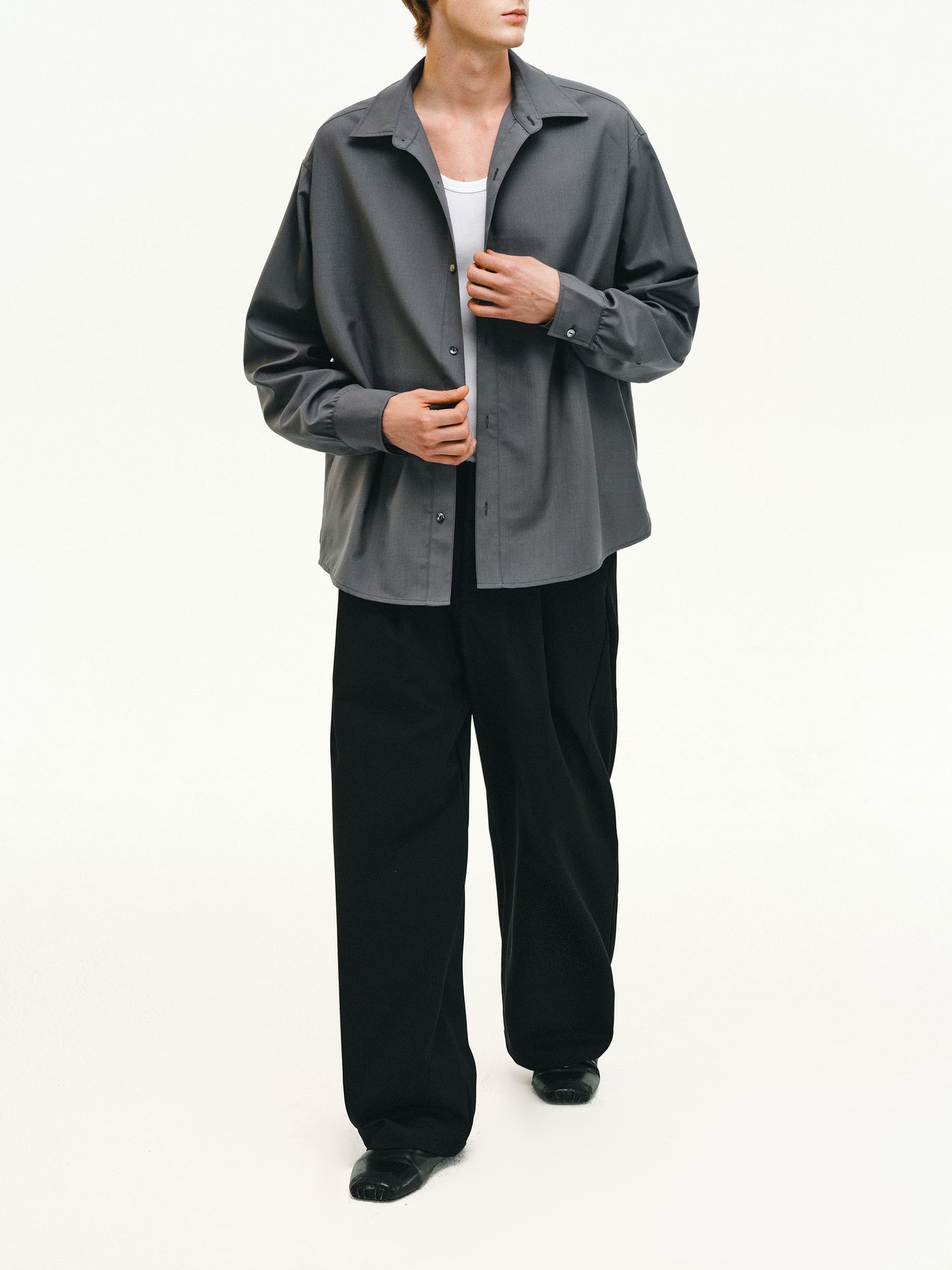 Wool Clean Fit Shirt