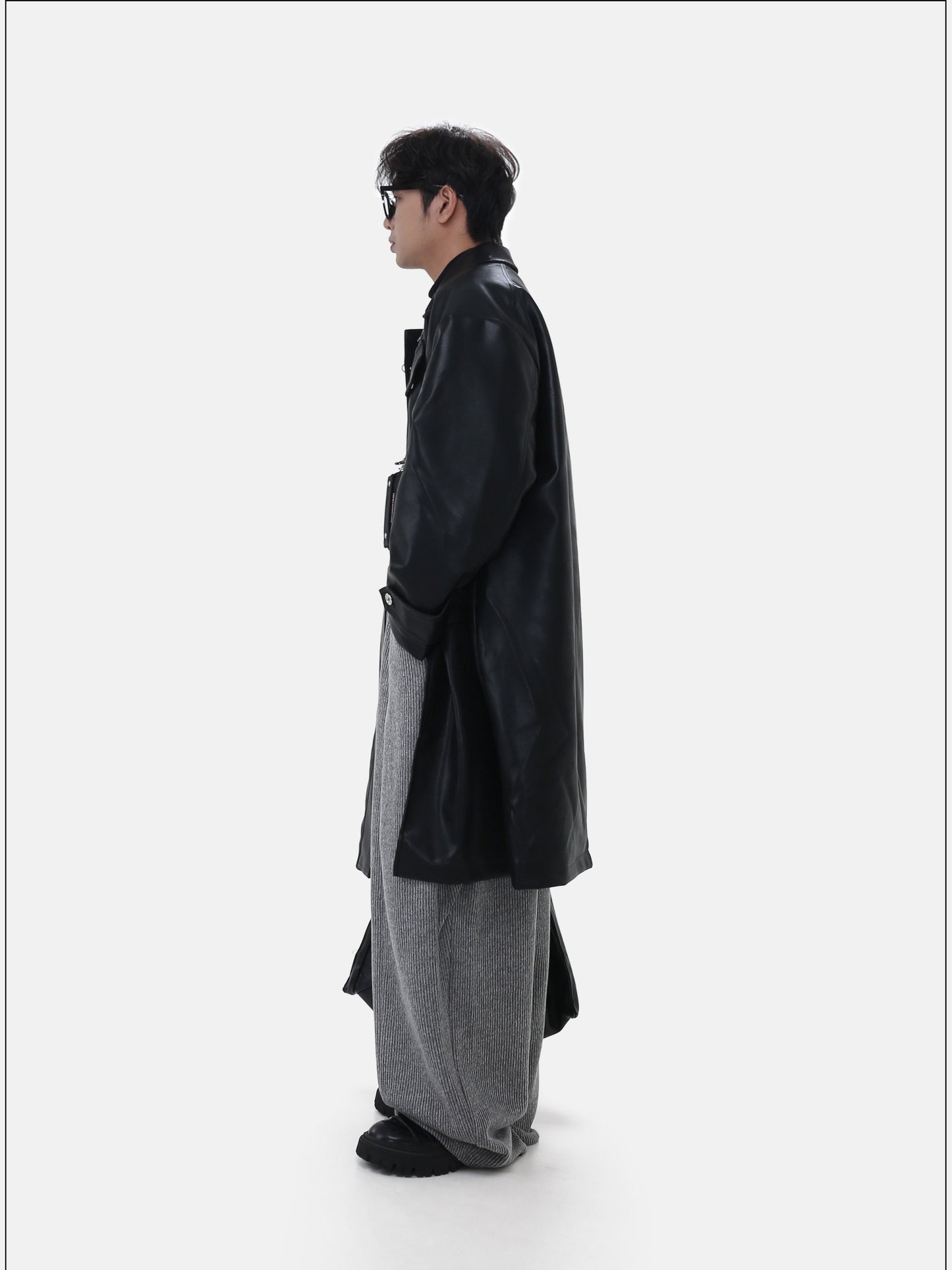 Relaxed Pleated Knit Sweatpants