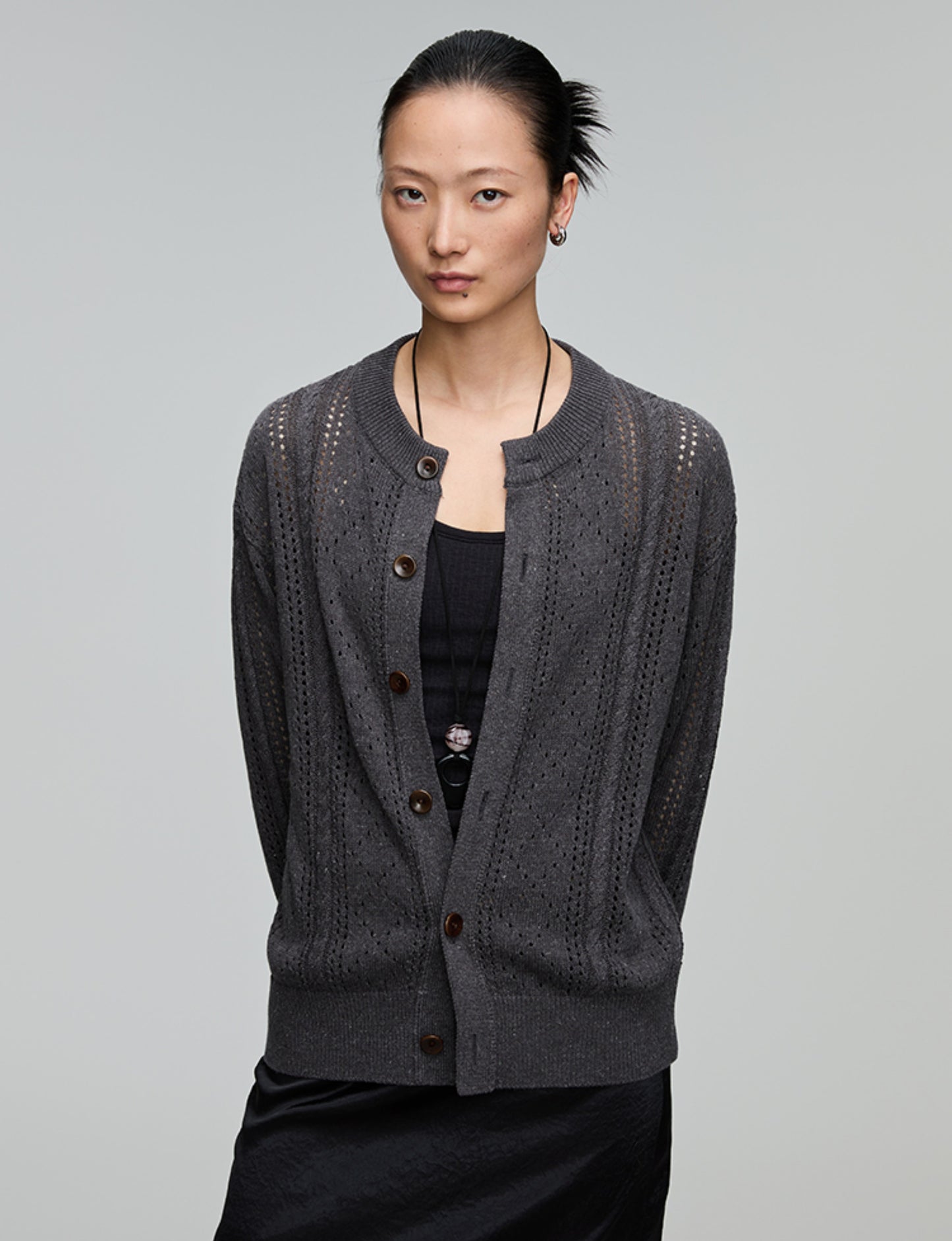 Round Neck Cardigan