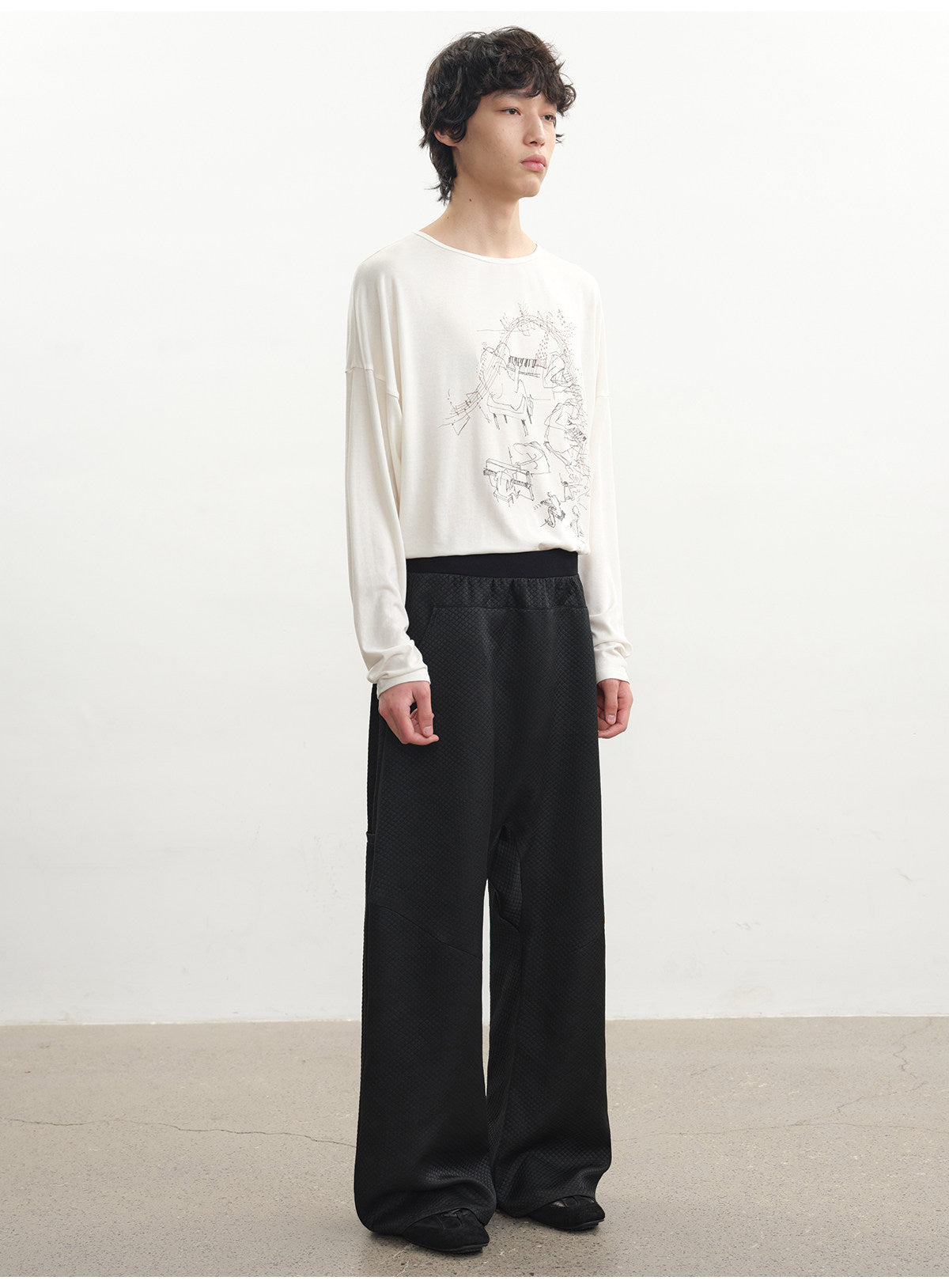 Drop-Shoulder Printed T-Shirt