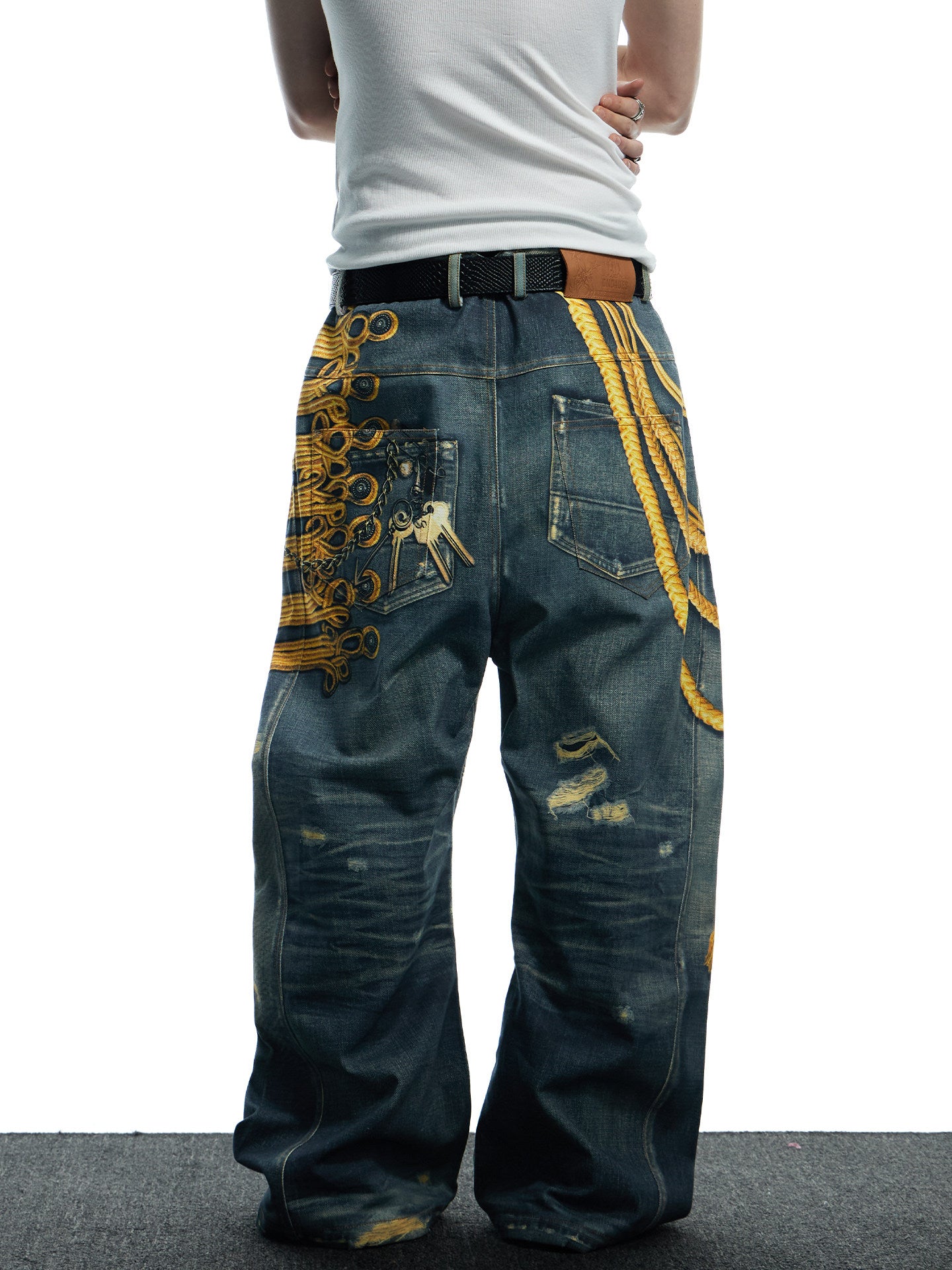 3D-Printed Design-Inspired Baggy Jeans