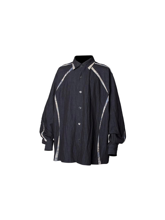 Imitation denim shirt