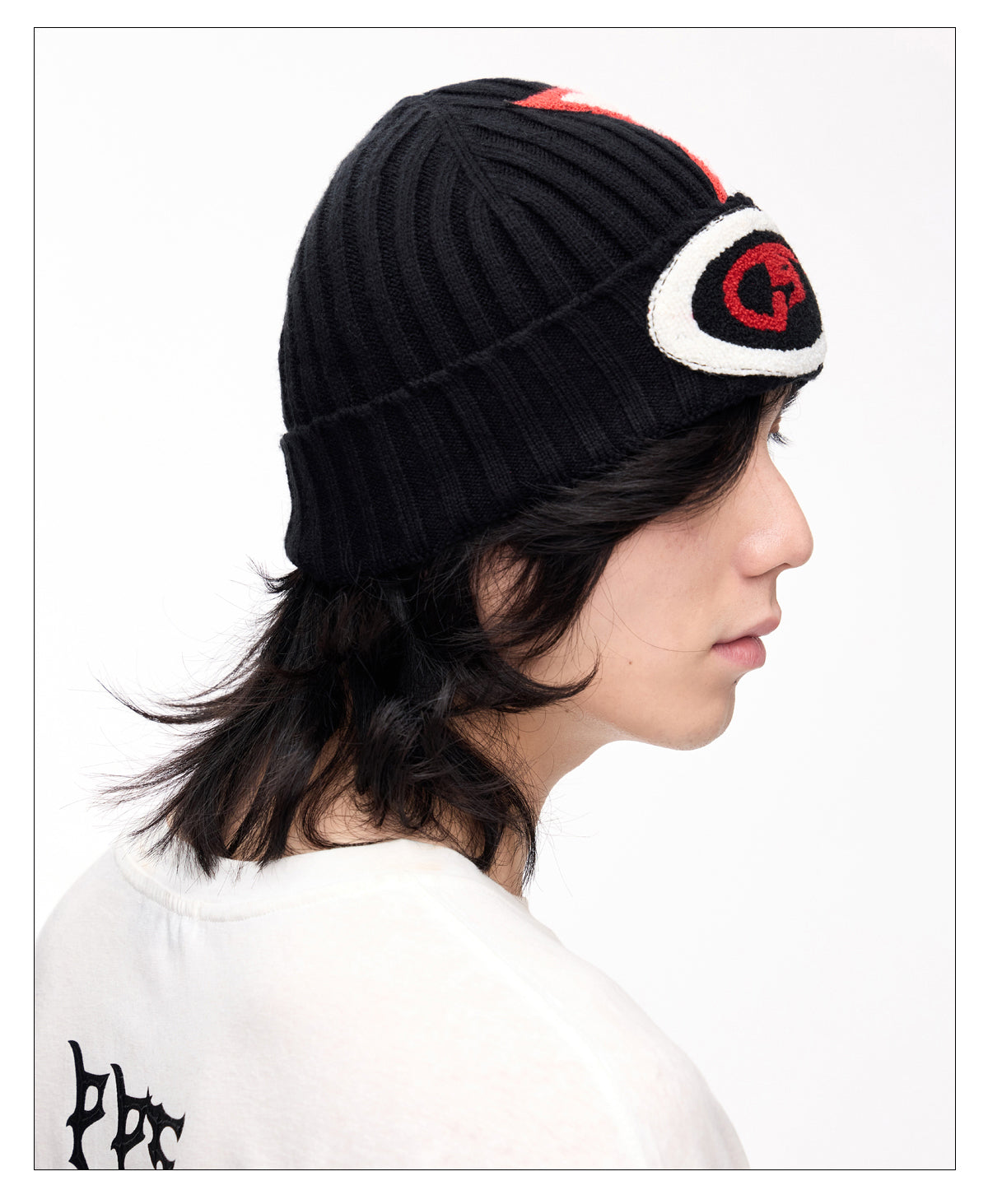 Embroidered knit hat