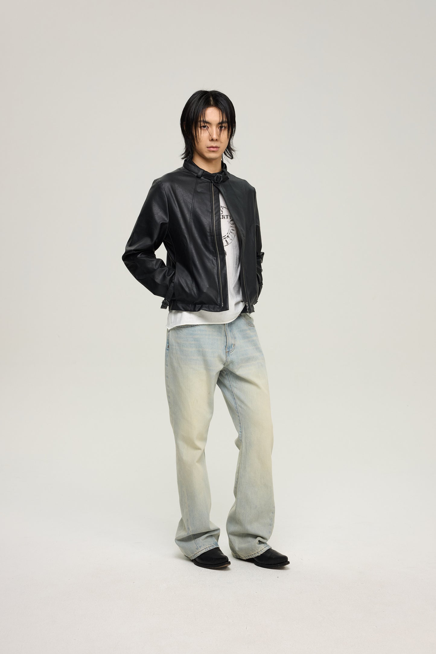 Twist-Head Flared Jeans