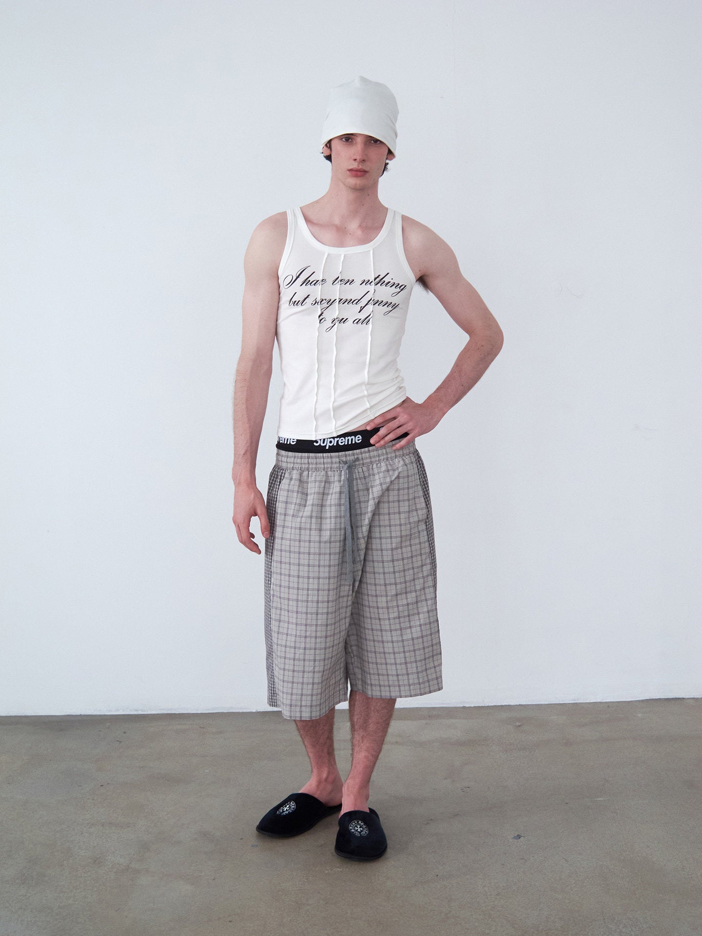 Patchwork Crew-Neck Tank Top