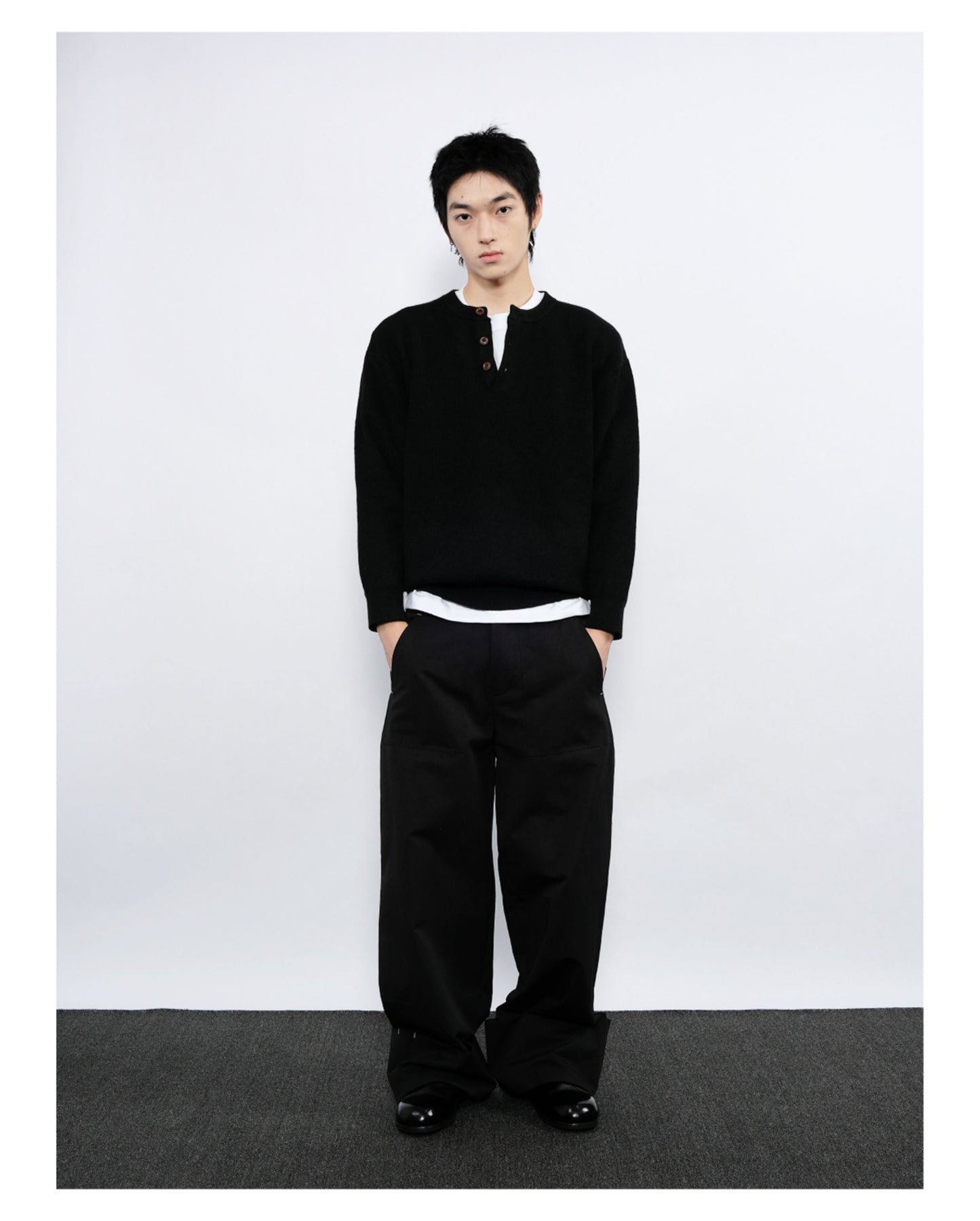 Straight-Leg Casual Pants