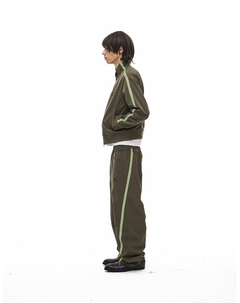 Retro Color-Blocking  Casual Pants