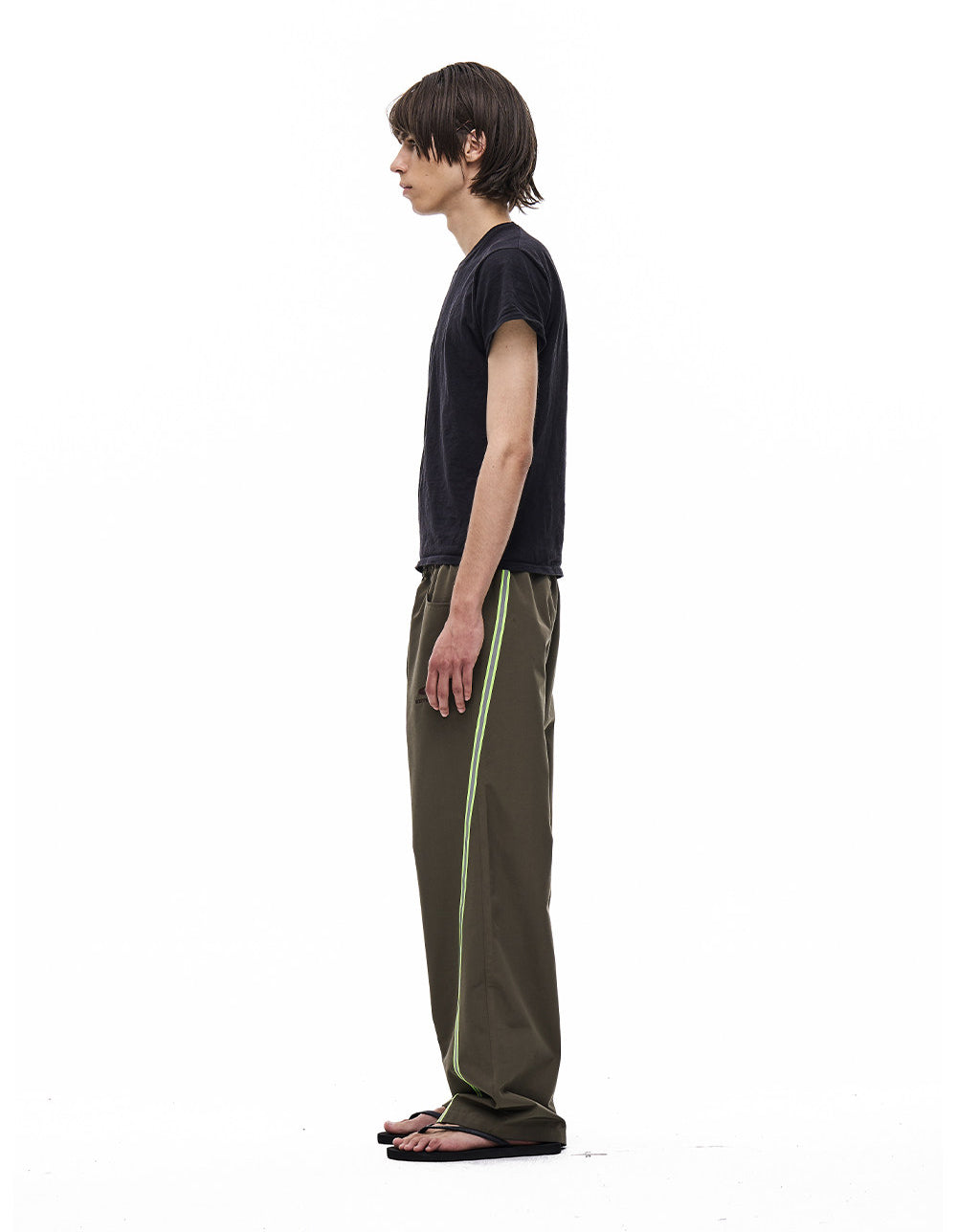 Retro Color-Blocking  Casual Pants