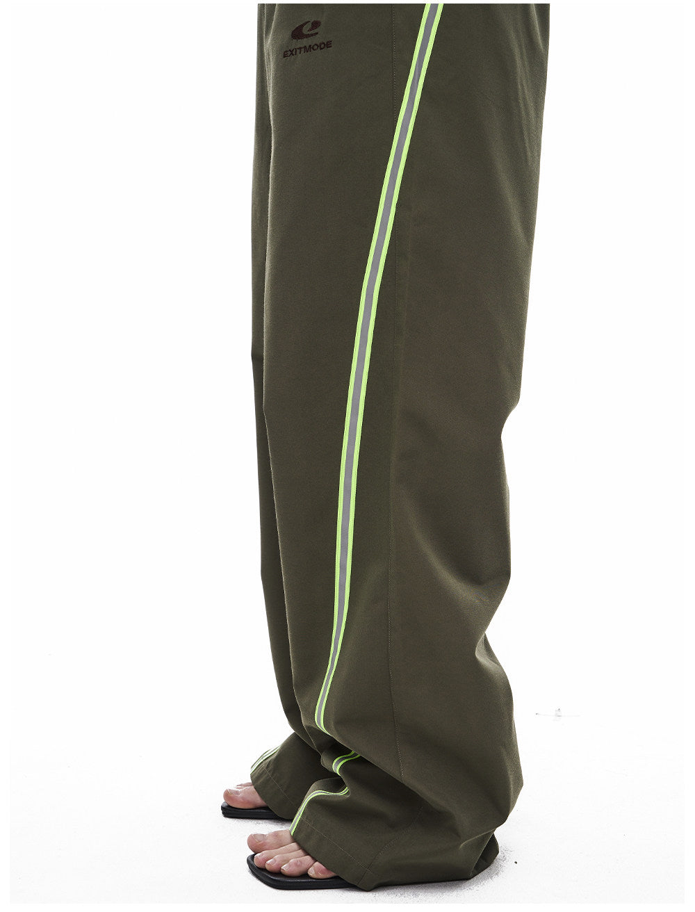 Retro Color-Blocking  Casual Pants