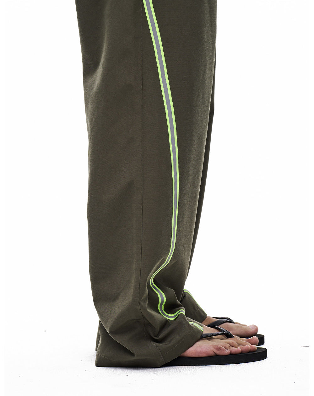 Retro Color-Blocking  Casual Pants