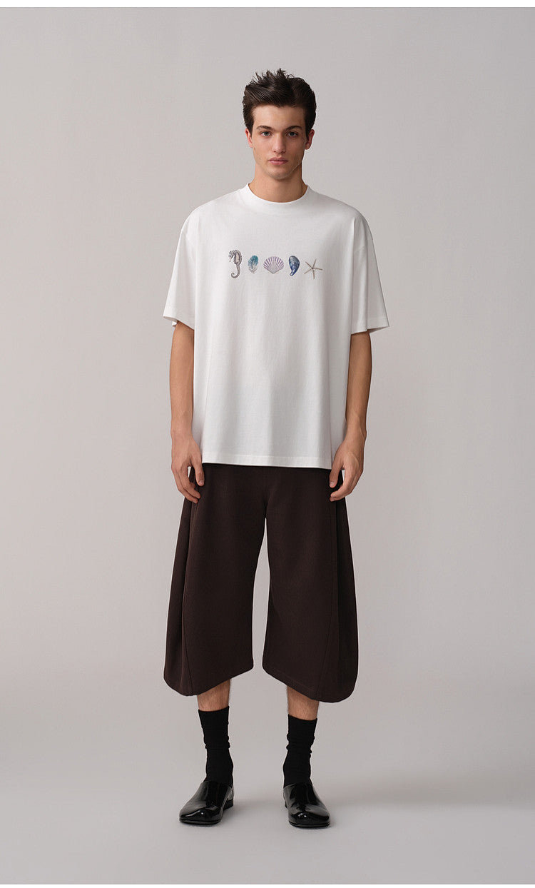 Loose-Fit Casual 3/4-Length Shorts