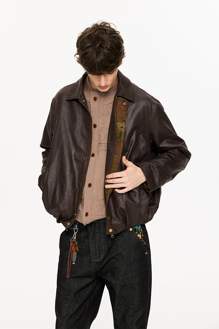 Distressed retro jacket