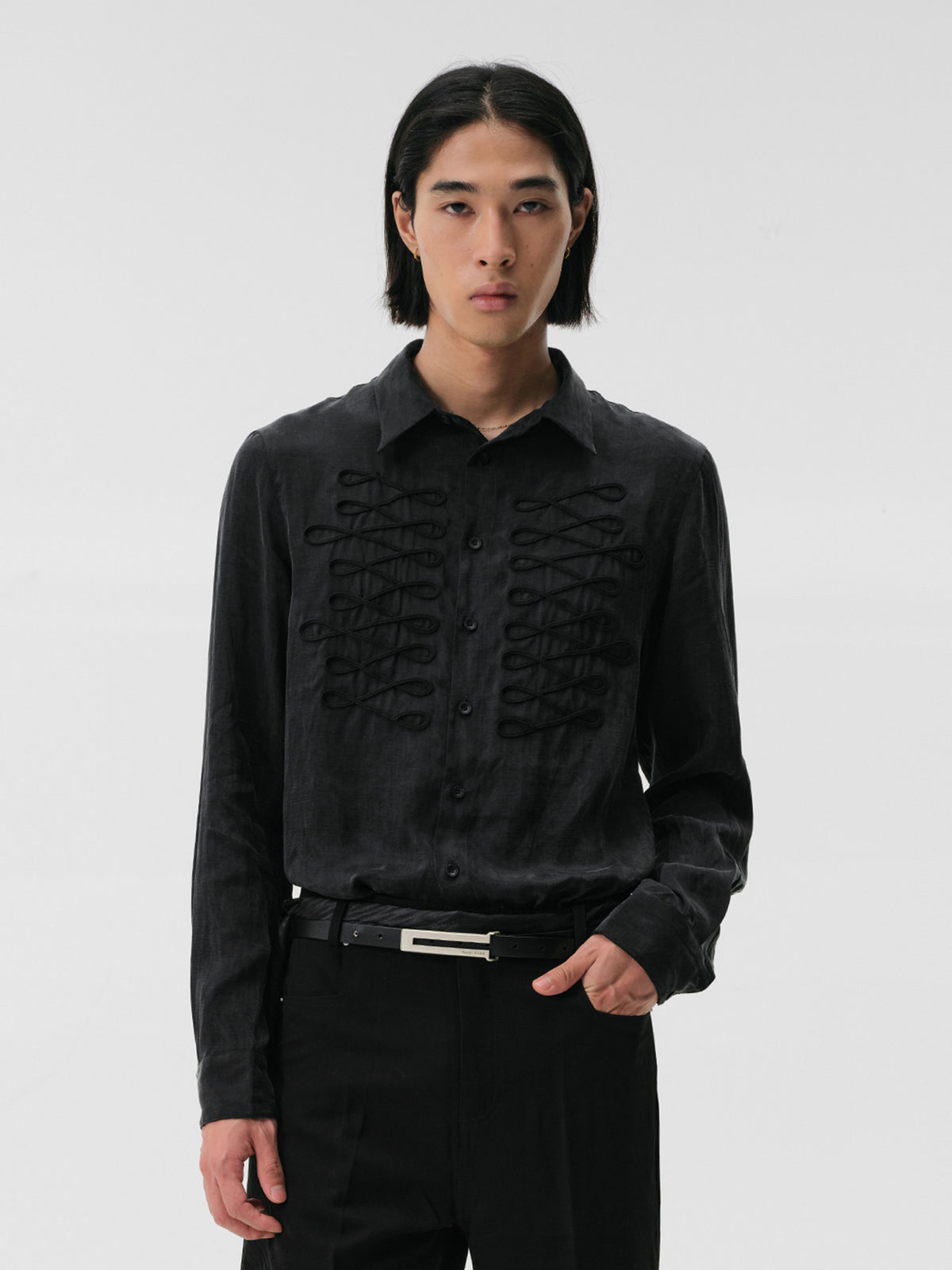 Napoleon-Collar Shirt