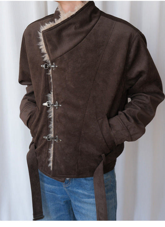 Eco-Friendly Cowhide Suede Jacket