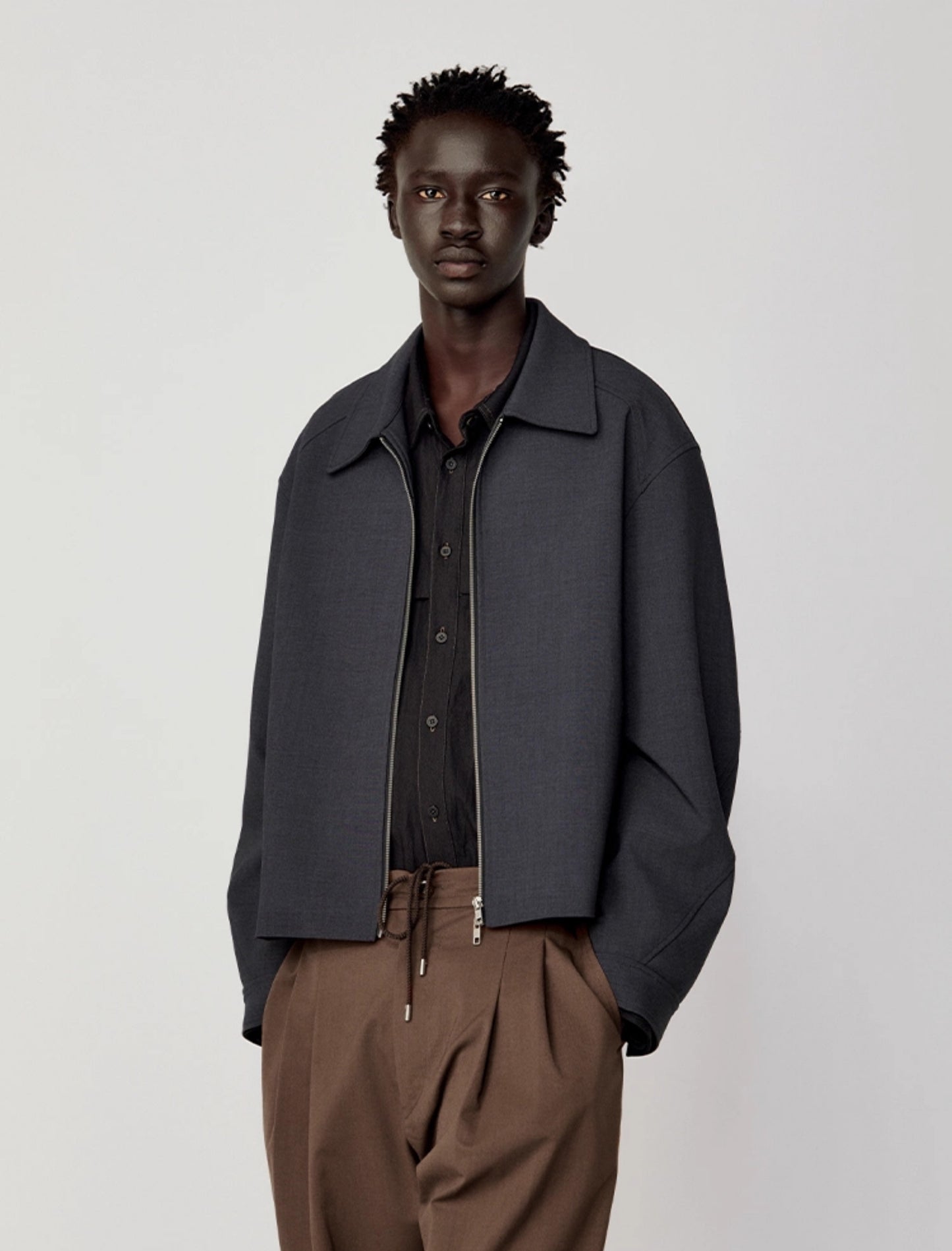 Scythe Sleeve Zipper Jacket