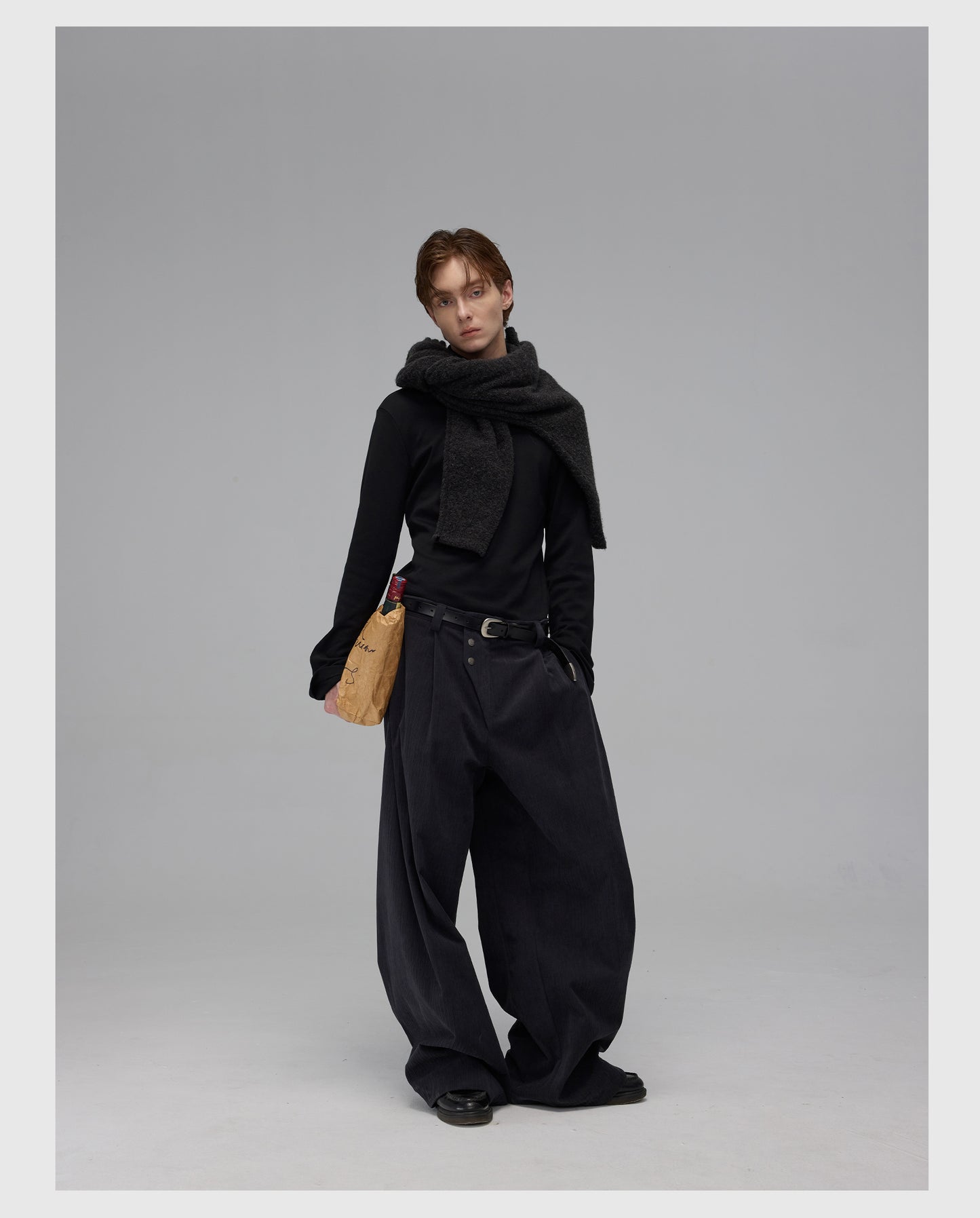 Slim High Collar T-Shirt