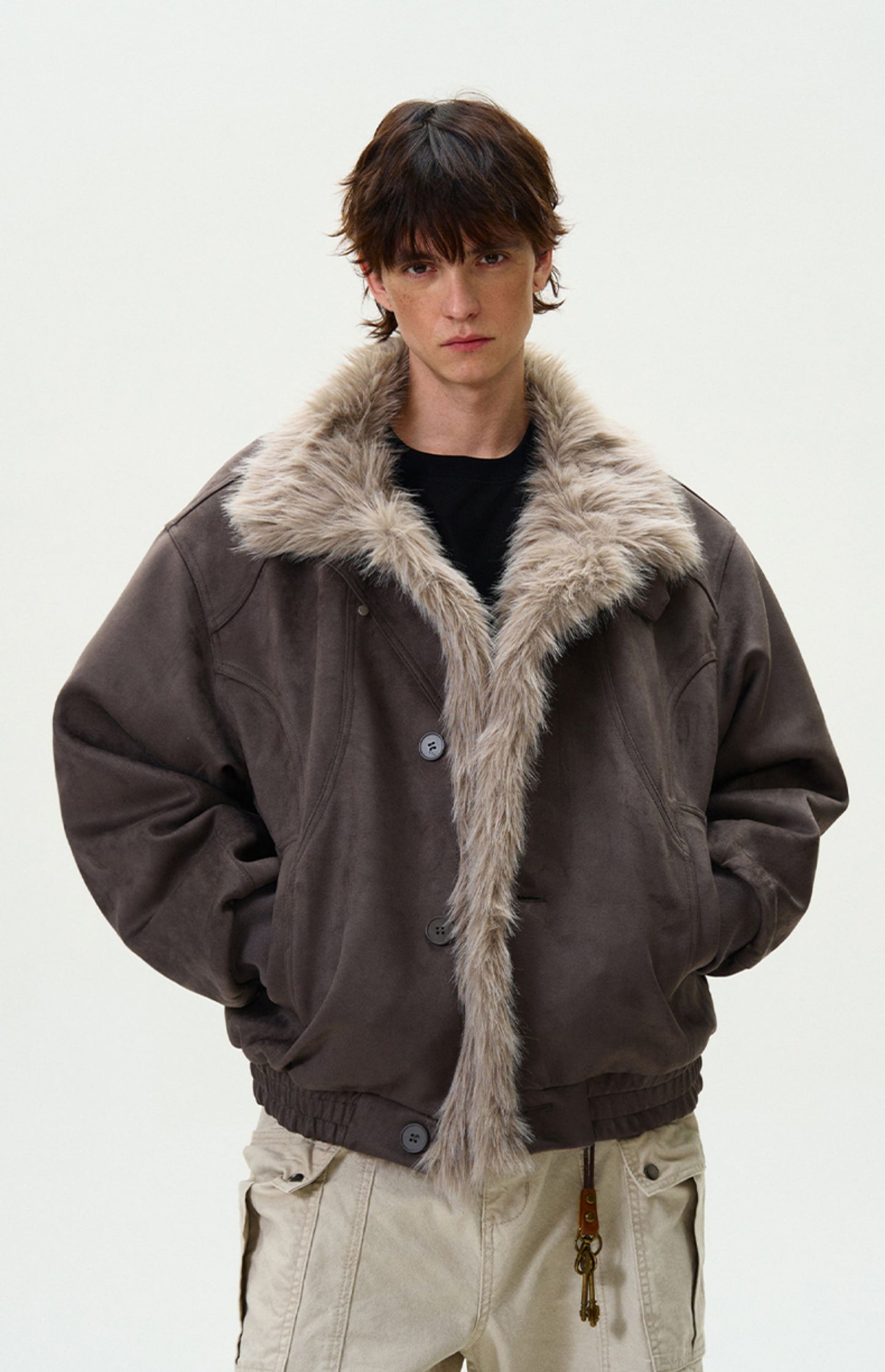 High-end fur collar jackets