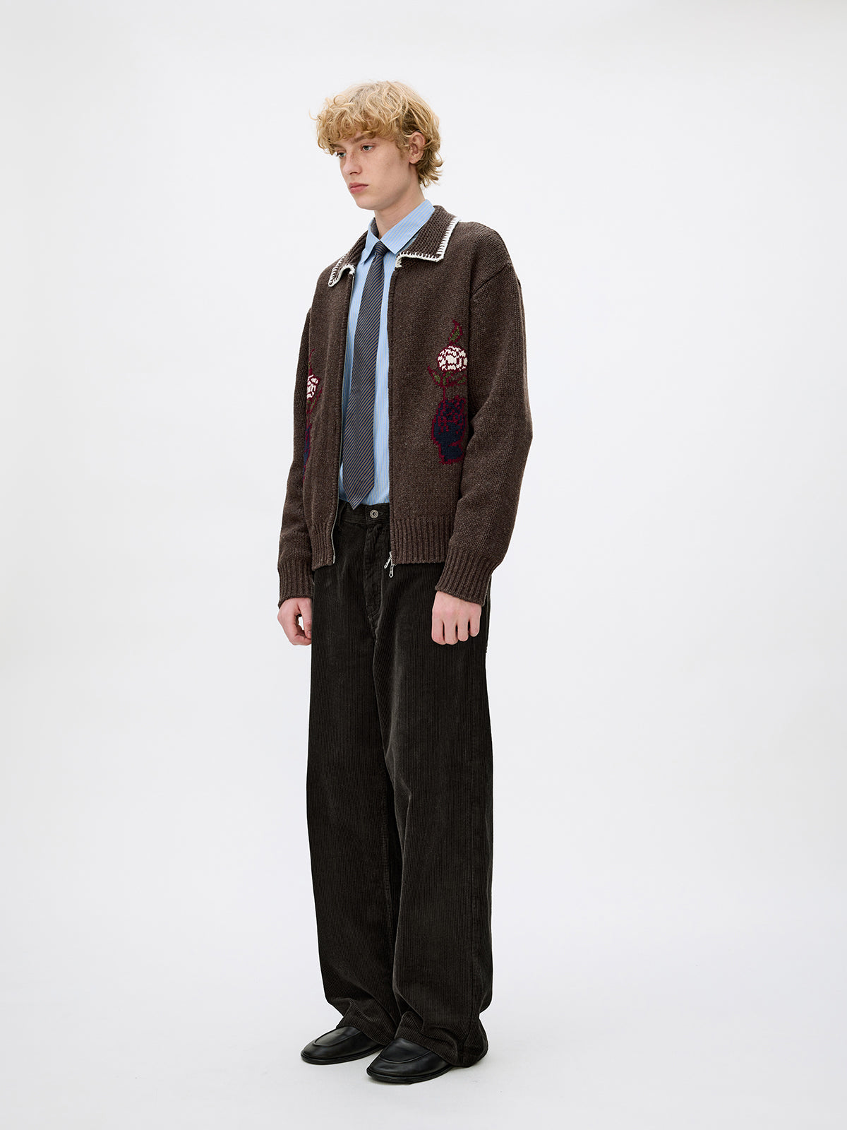 Unisex Wool Blend Cardigan