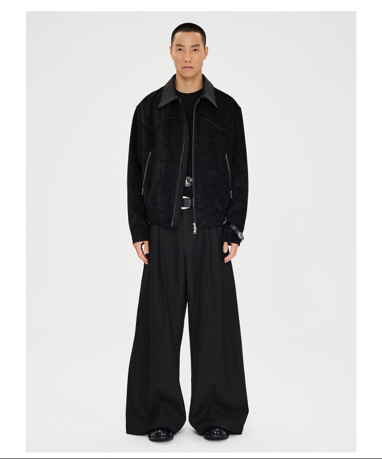 Pleated Wide Casual Pants