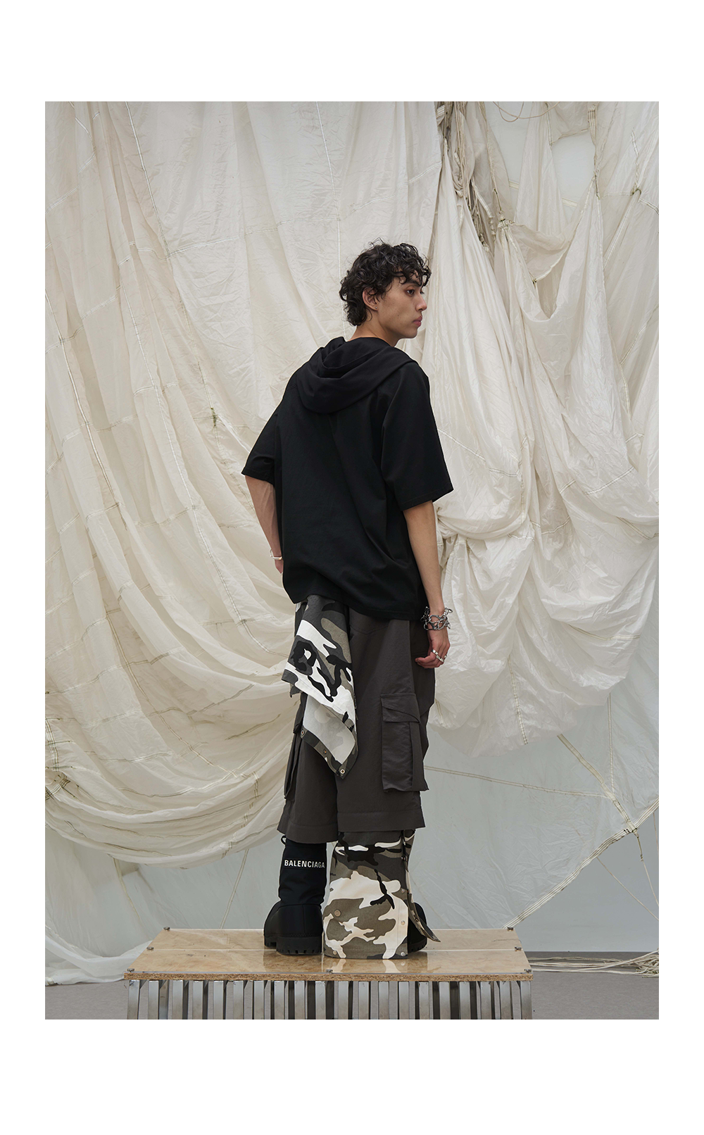 Detachable camouflage workwear casual pants