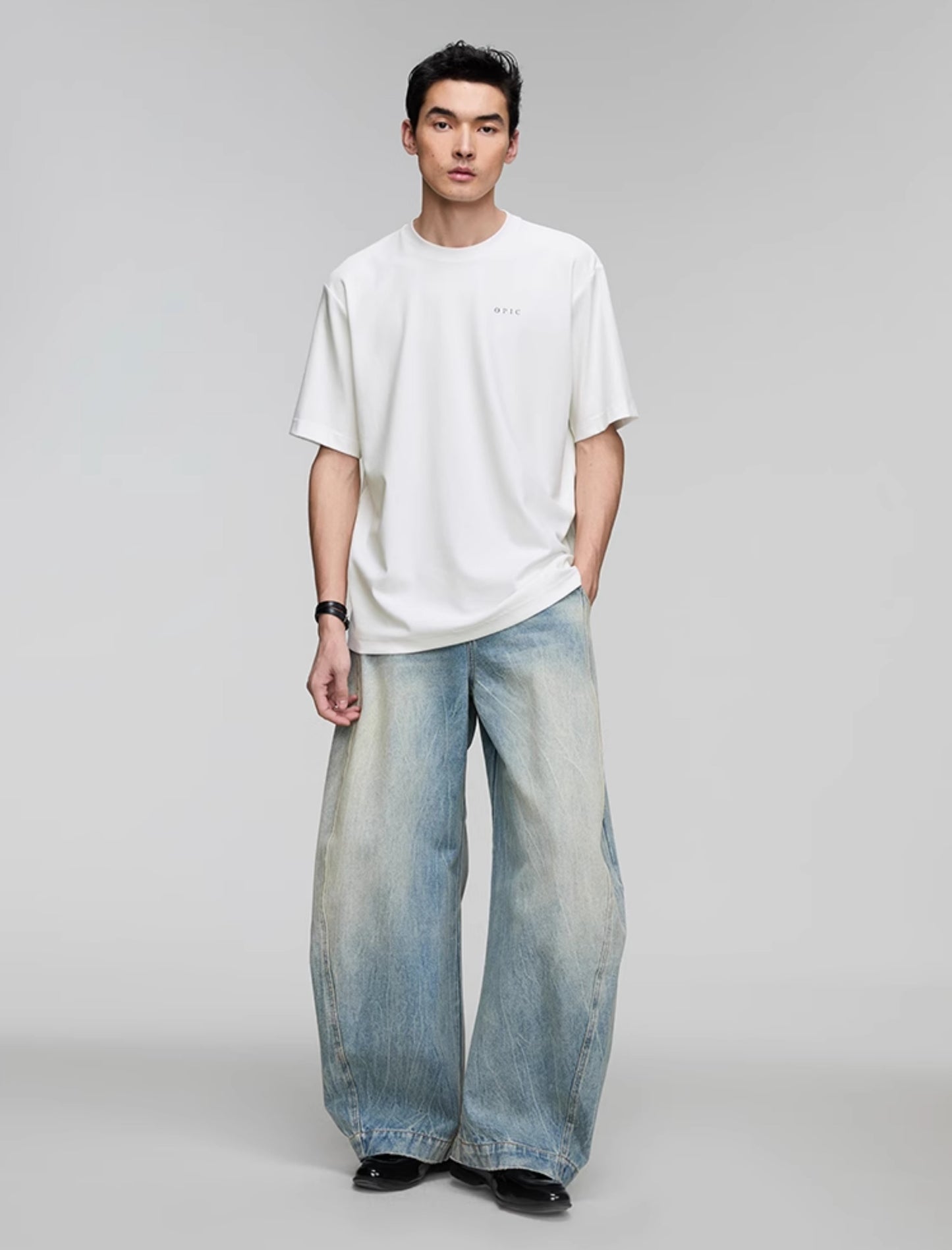 Round Neck Logo Print T-Shirt