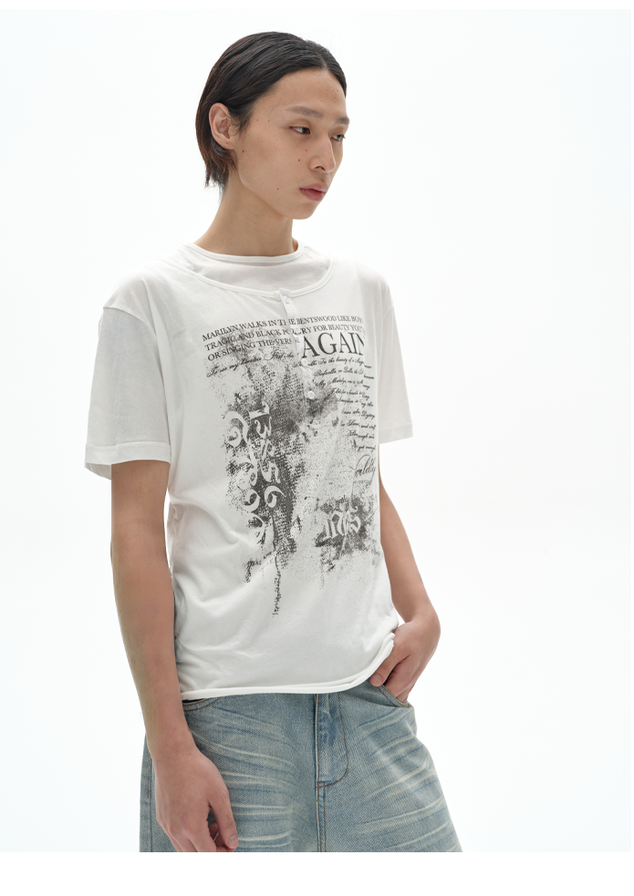 Fake Two-Piece T-Shirt