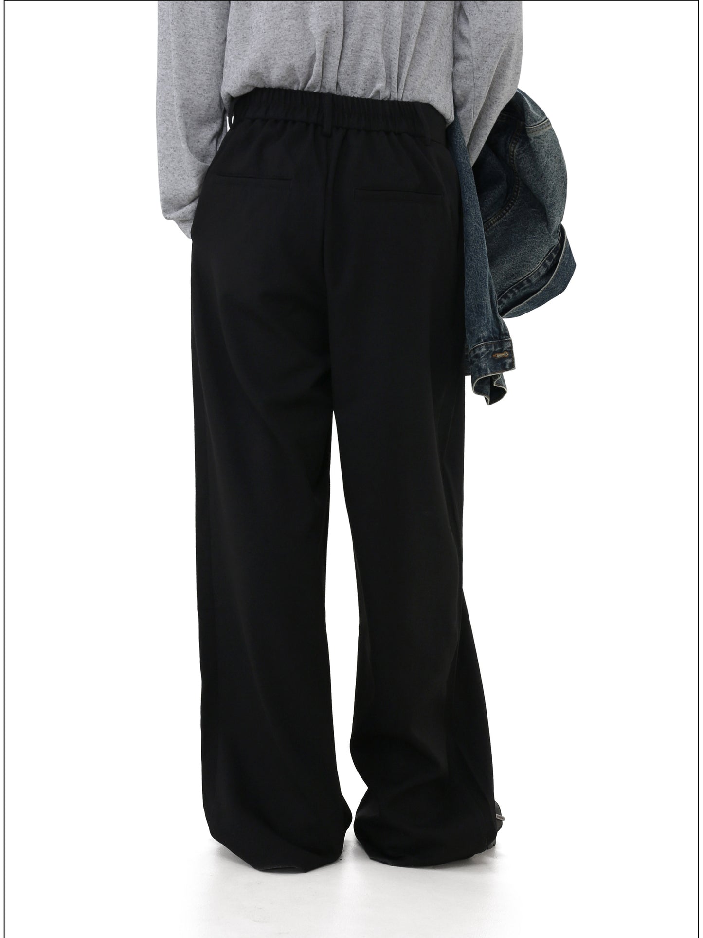 Straight-Leg Casual Pants