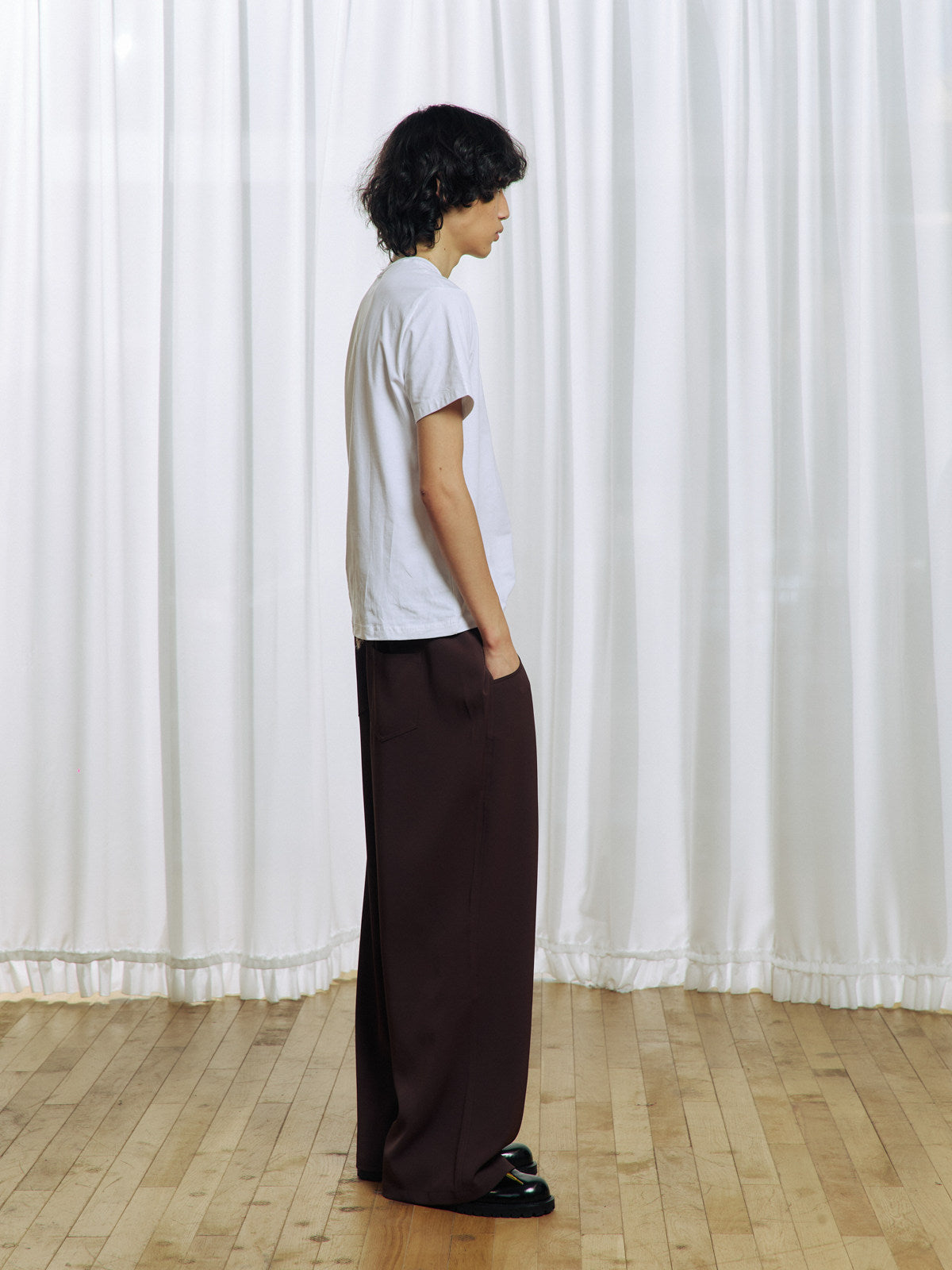 Flower Belt Casual Pants