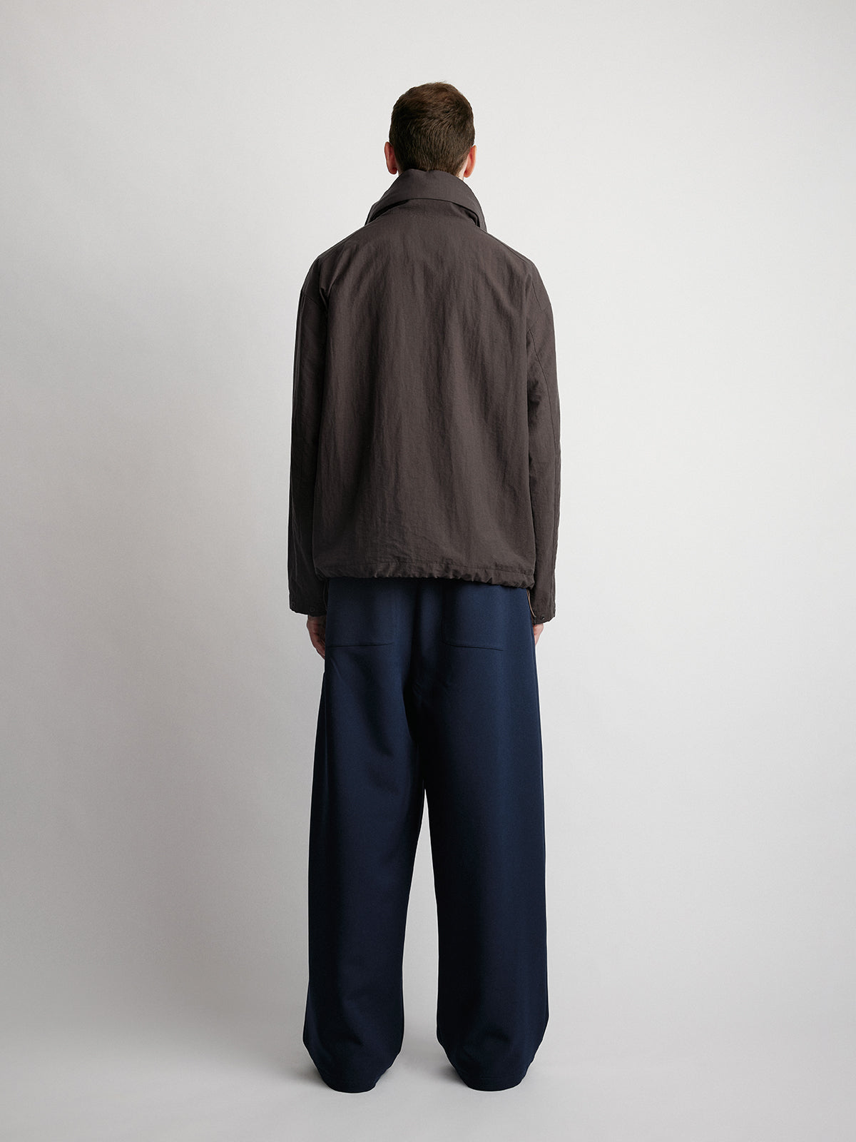 Stand Collar Hooded Jacket