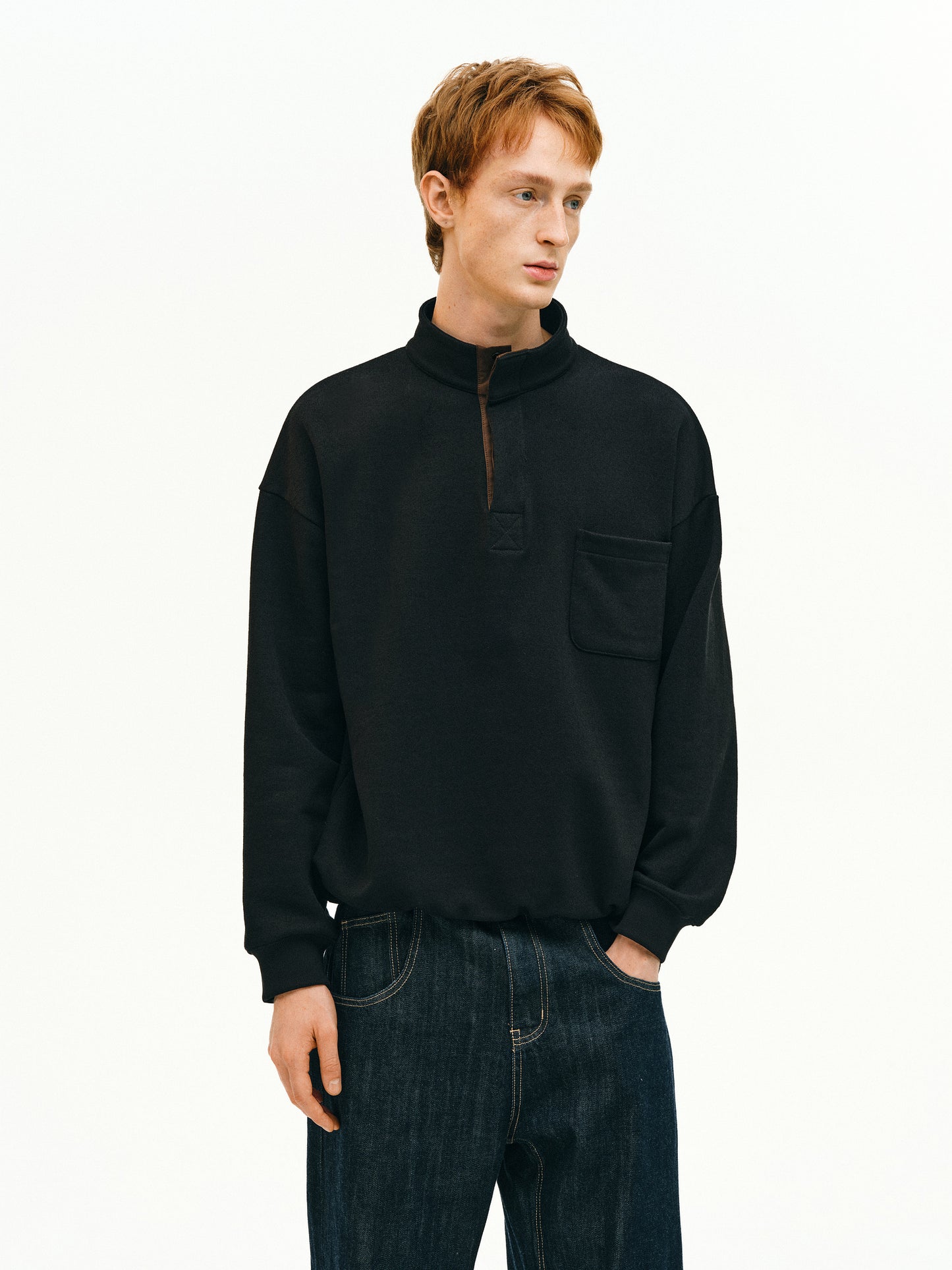 Stand Collar Sweatshirt