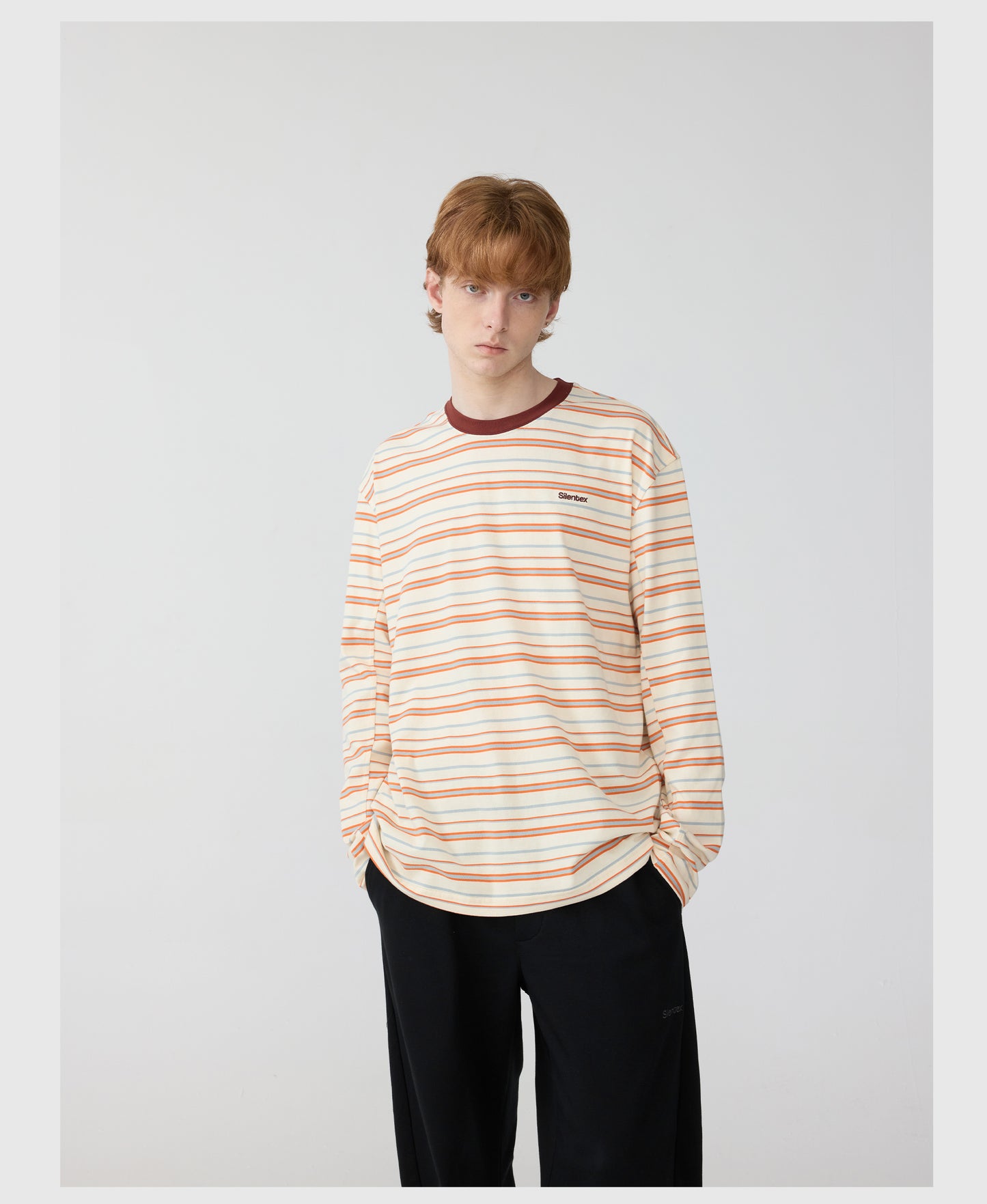 Contrast Color Round Neck T-Shirt