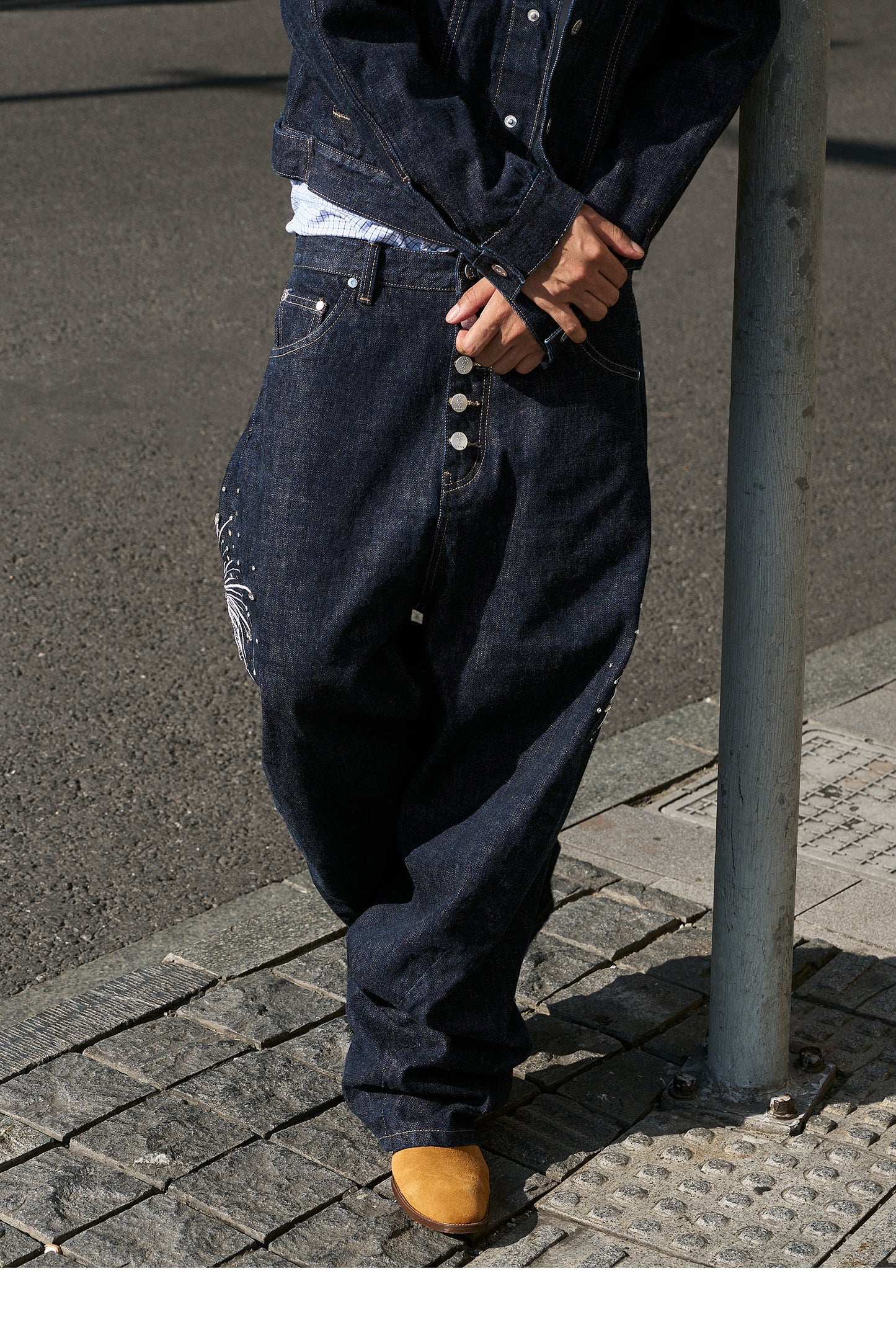 Embroidered Original Denim Pants