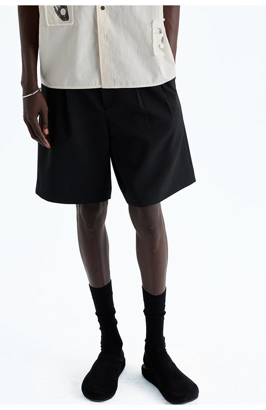 Classic Double Pleated Shorts