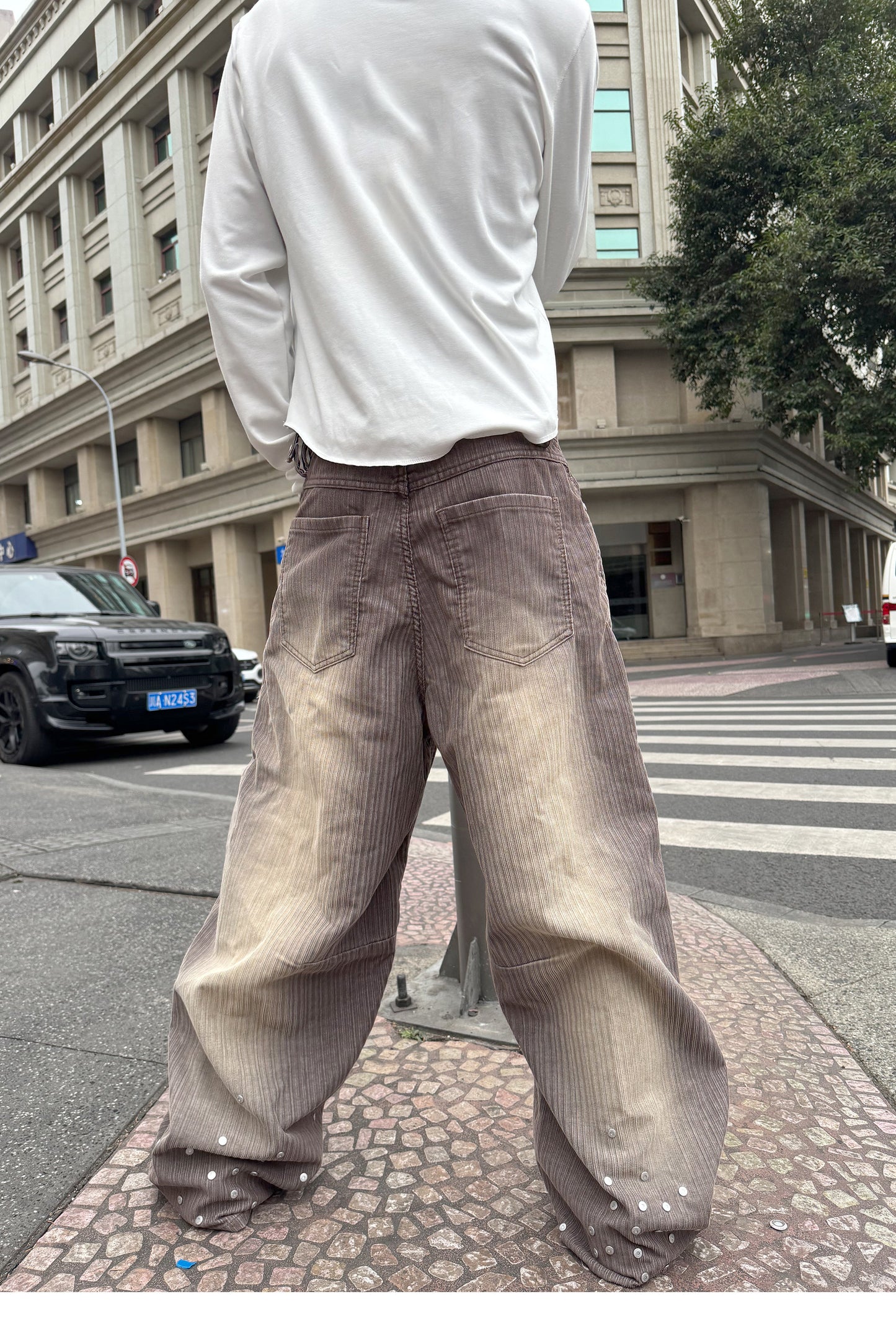 Studded Corduroy Pants