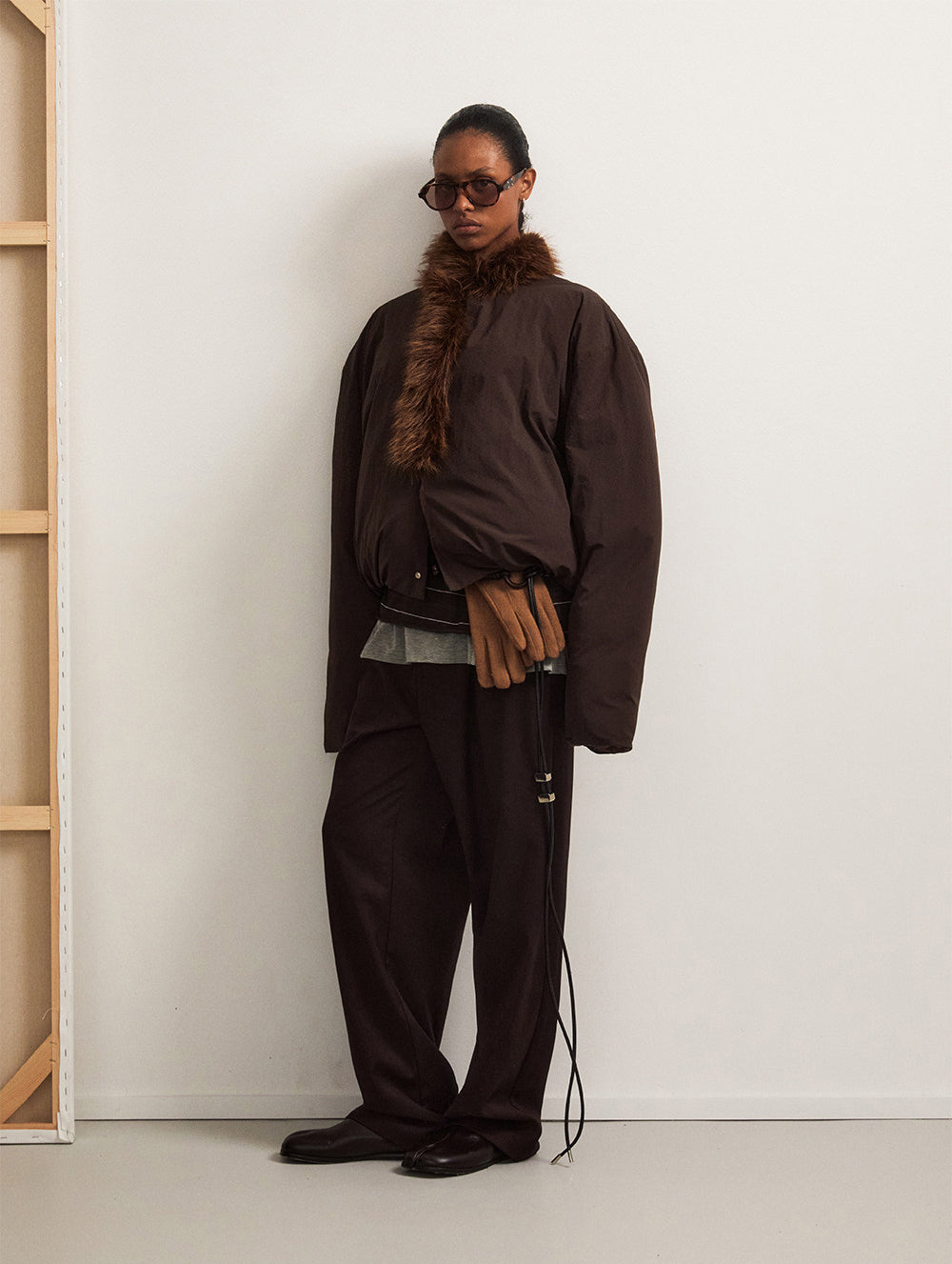 Adjustable Fur Collar Down Jacket