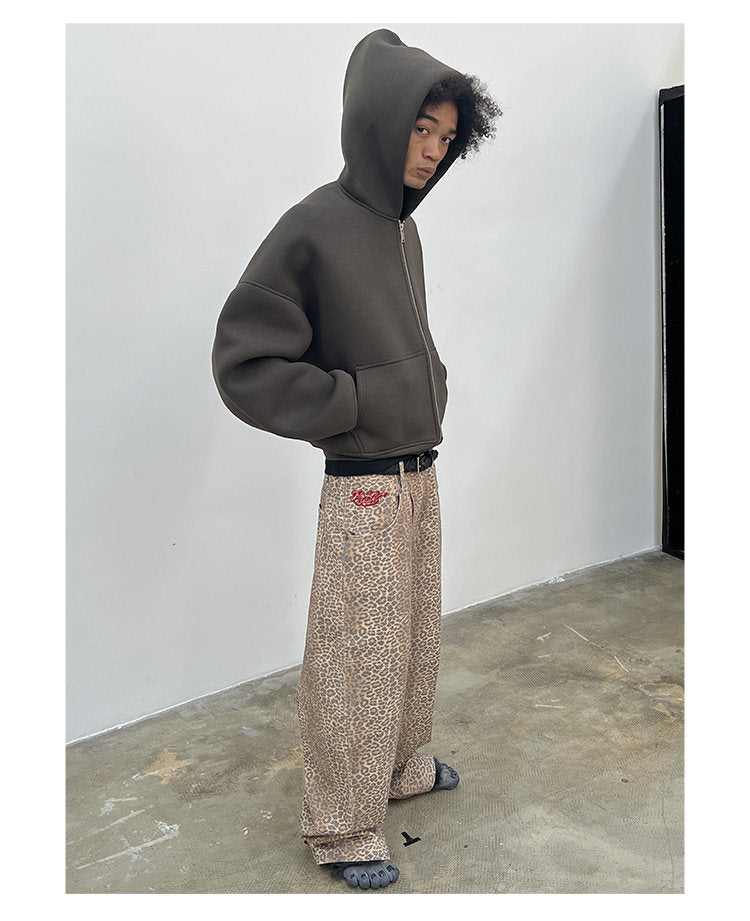 Oversized Zip-Up Sweatshirt