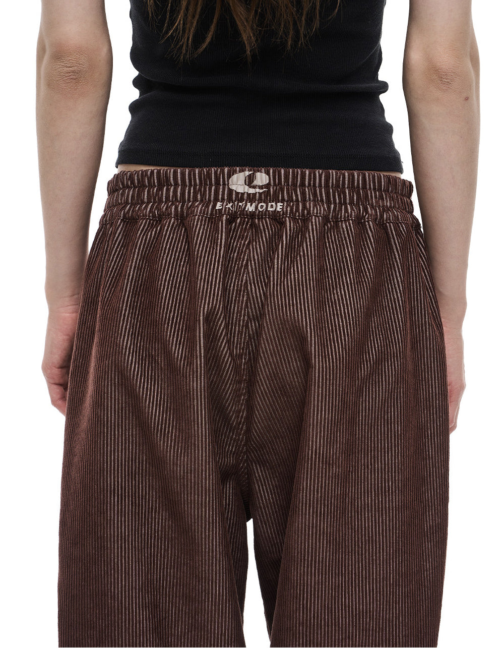 Striped Corduroy Wide-Leg Casual Pants